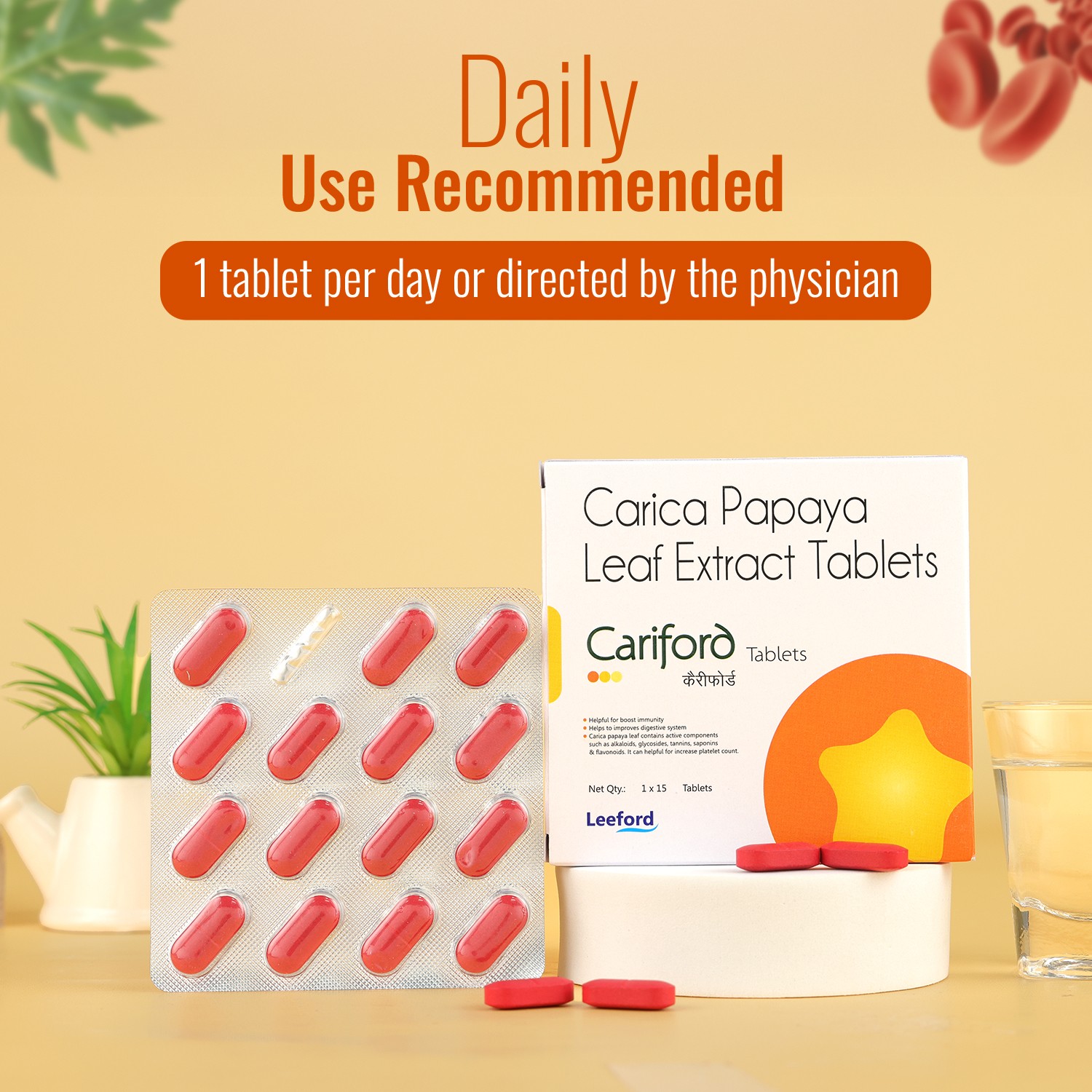 Cariford platelet booster tablets how to use guide