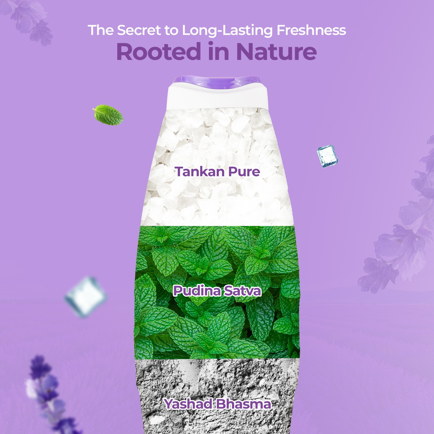 Dermi Fresh prickly heat lavander powder key ingredients