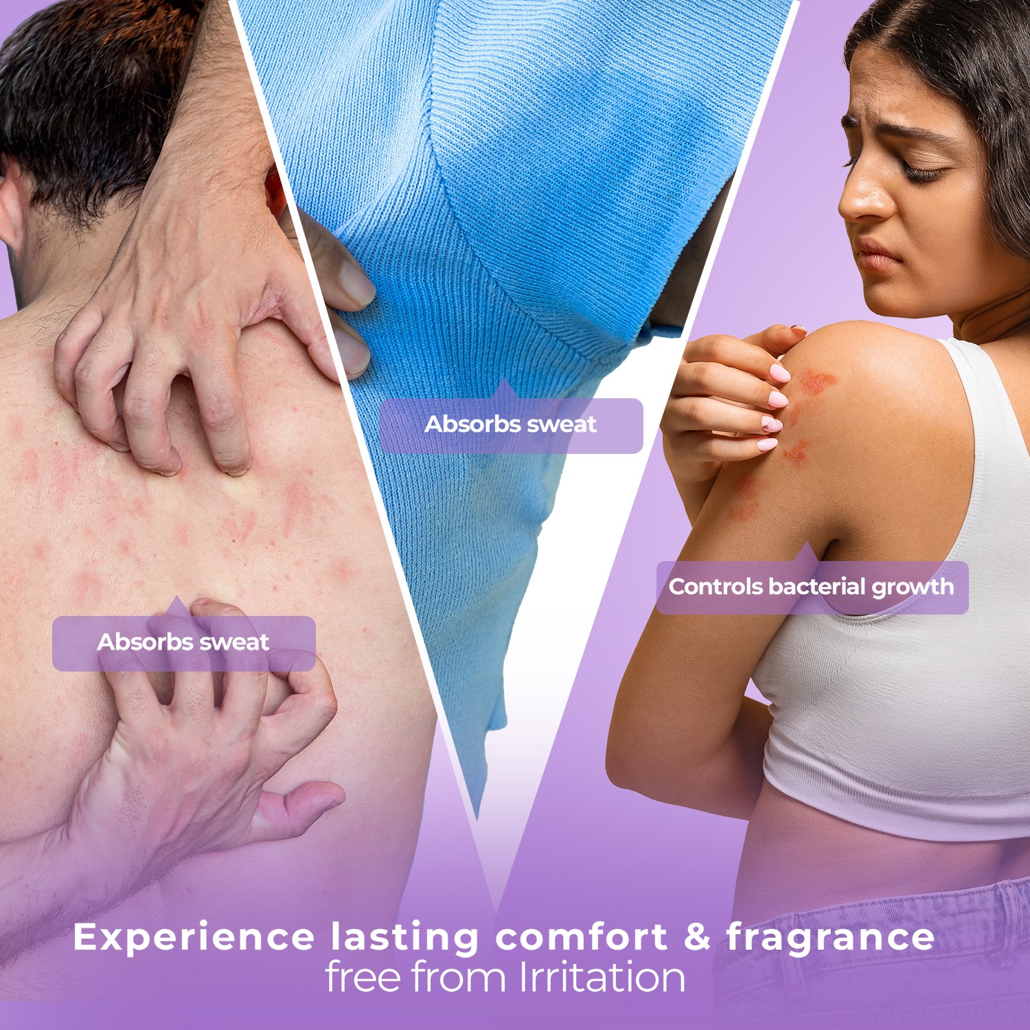 Dermi Fresh prickly heat lavander powder after use effects