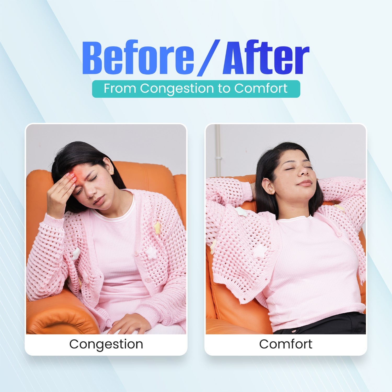 Diecold Rub for Headache before and after use