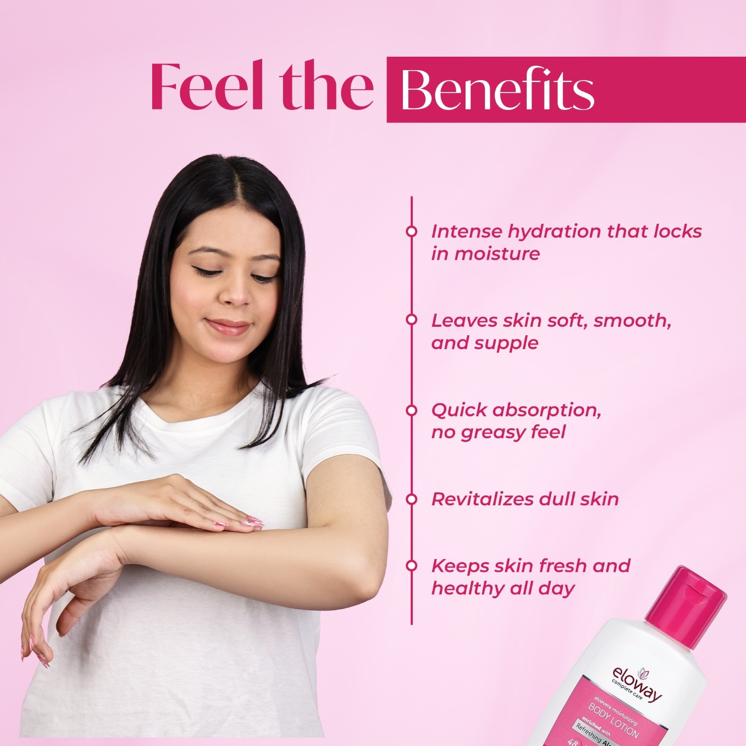 Eloway Aloe Vera Body Lotion key benefits