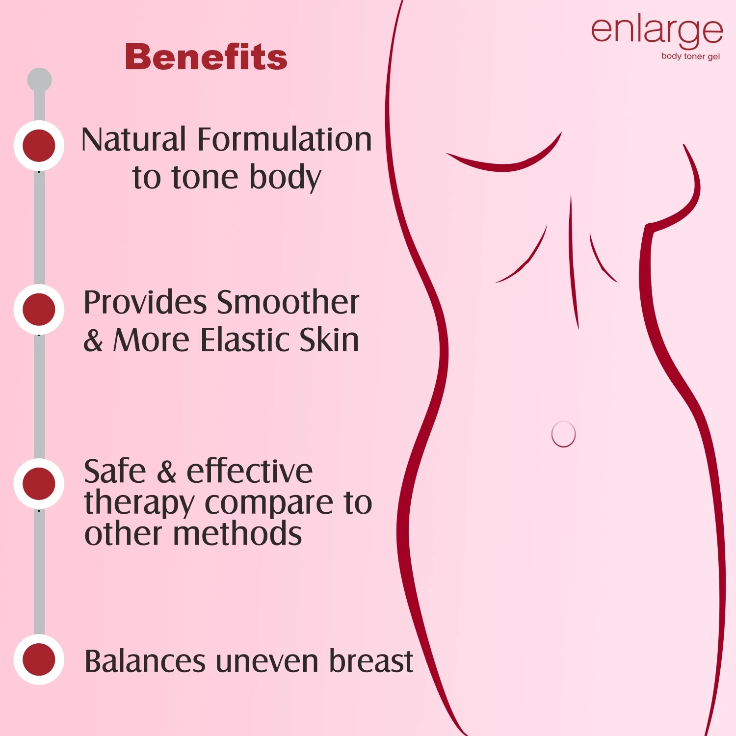 Enlarge Body Toner Gel  All Benefits