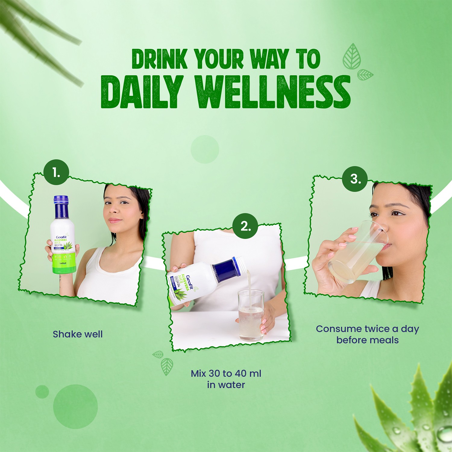 Geofit Aloe Vera Juice directions to use