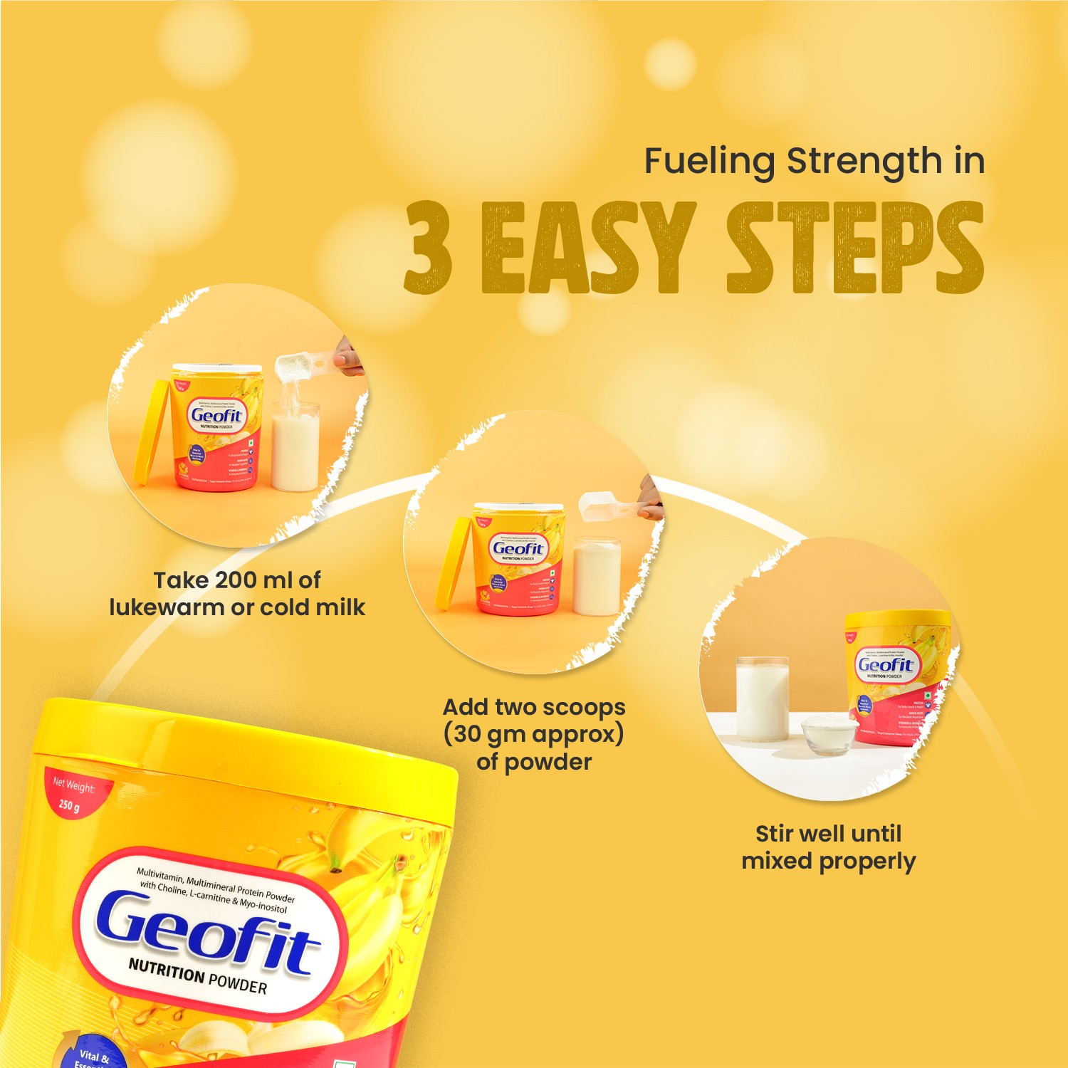 Geofit Banana Protein Powder how to use