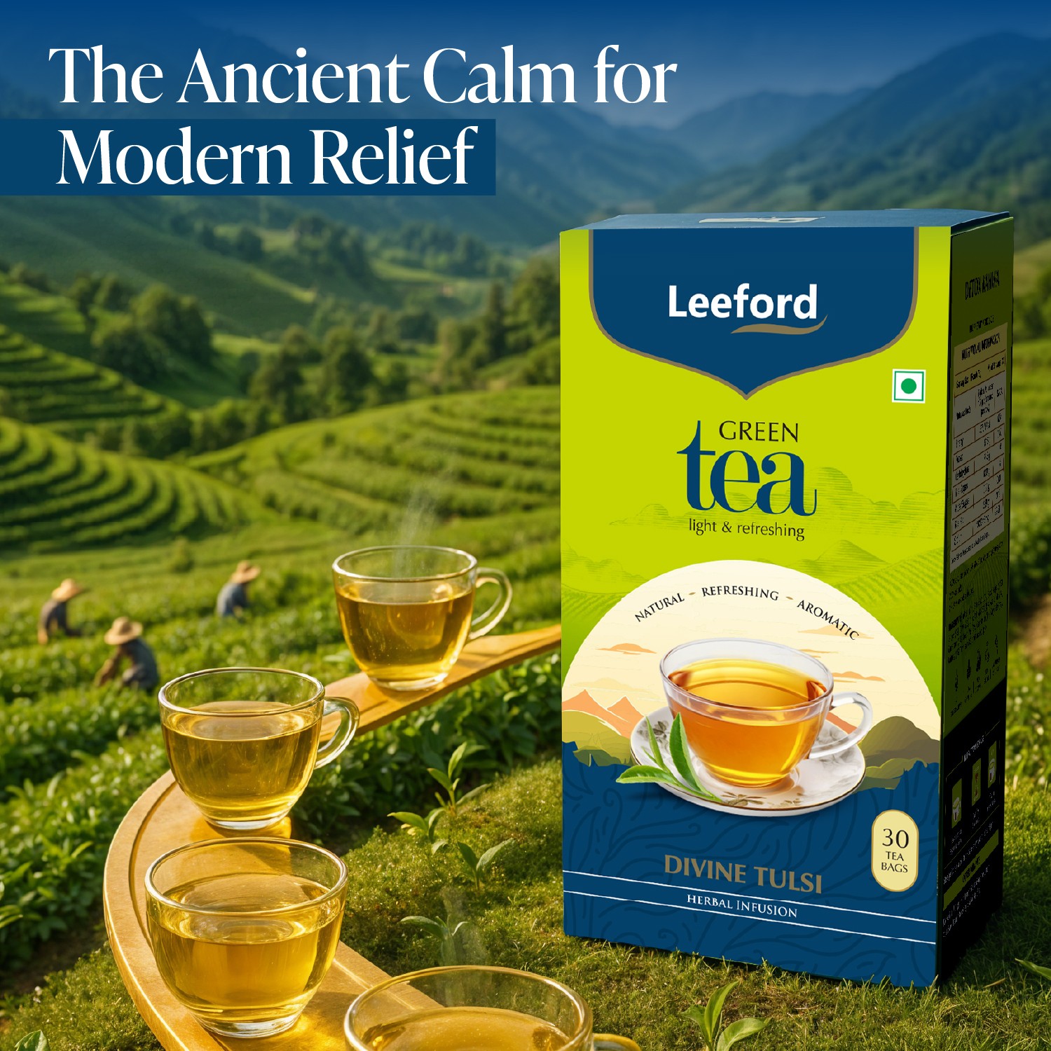 Leeford Divine Tulsi Green Tea for Weight Loss