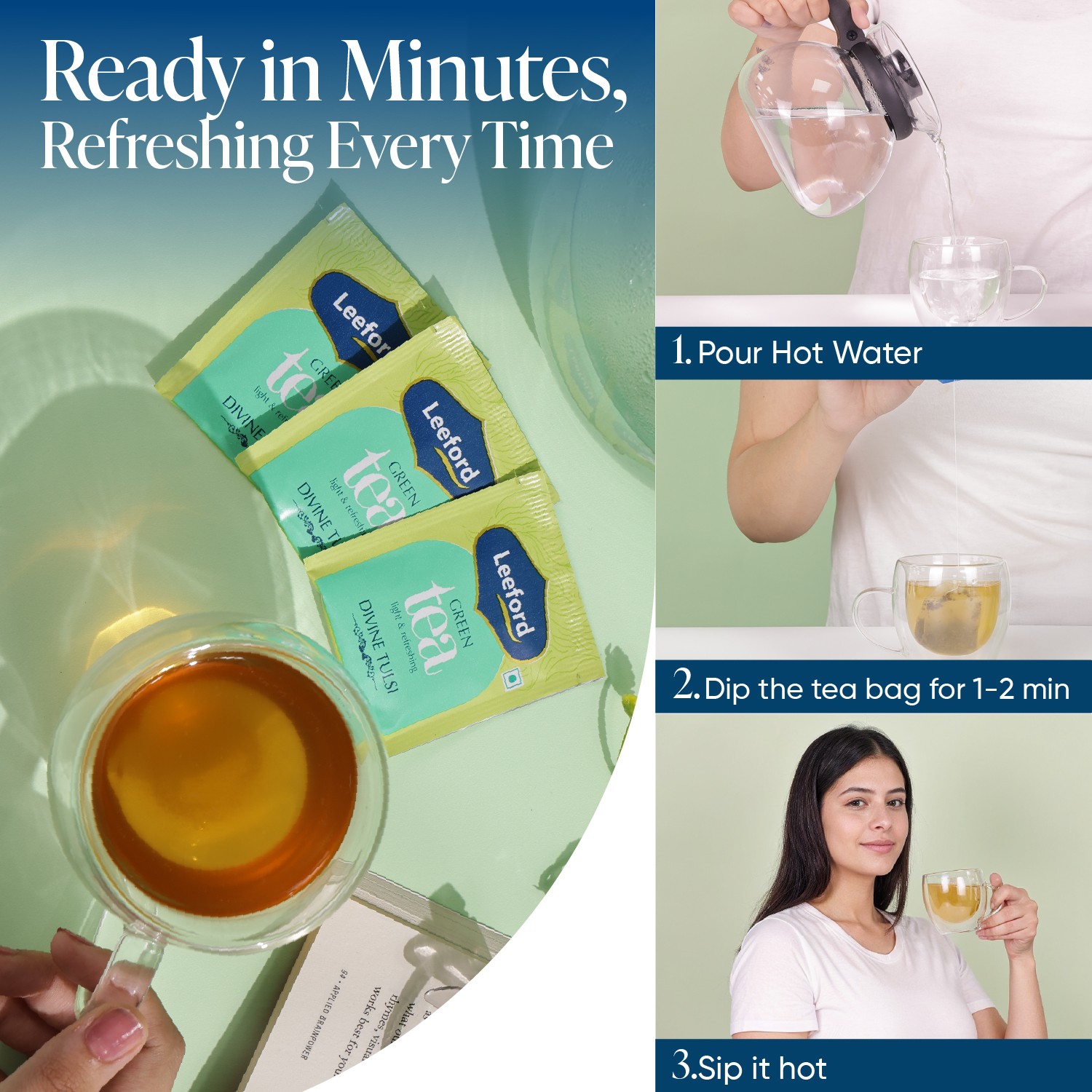 Leeford Divine Tulsi Green Tea how to use