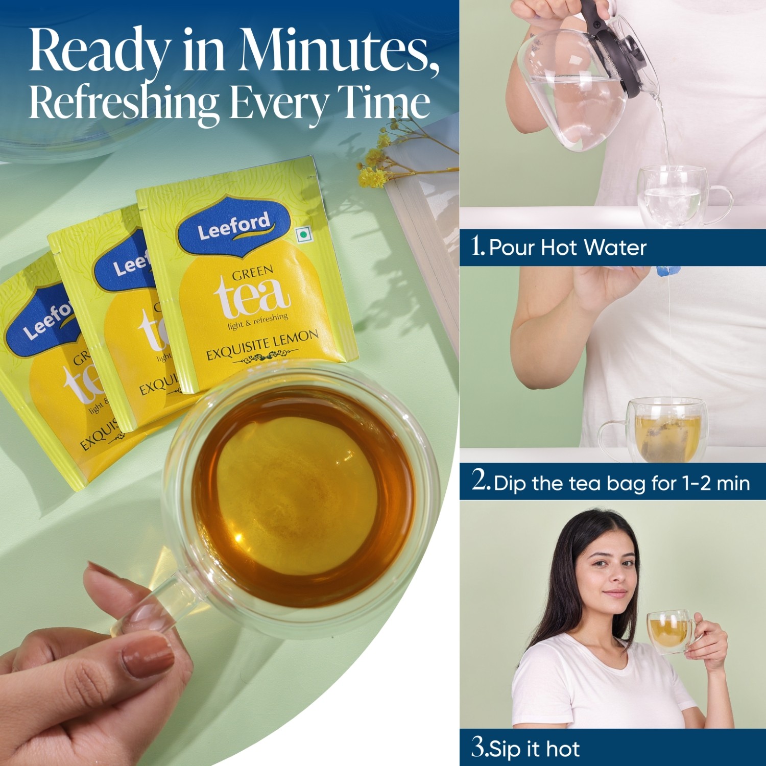 Leeford Lemon Green Tea for Weight Loss how to use