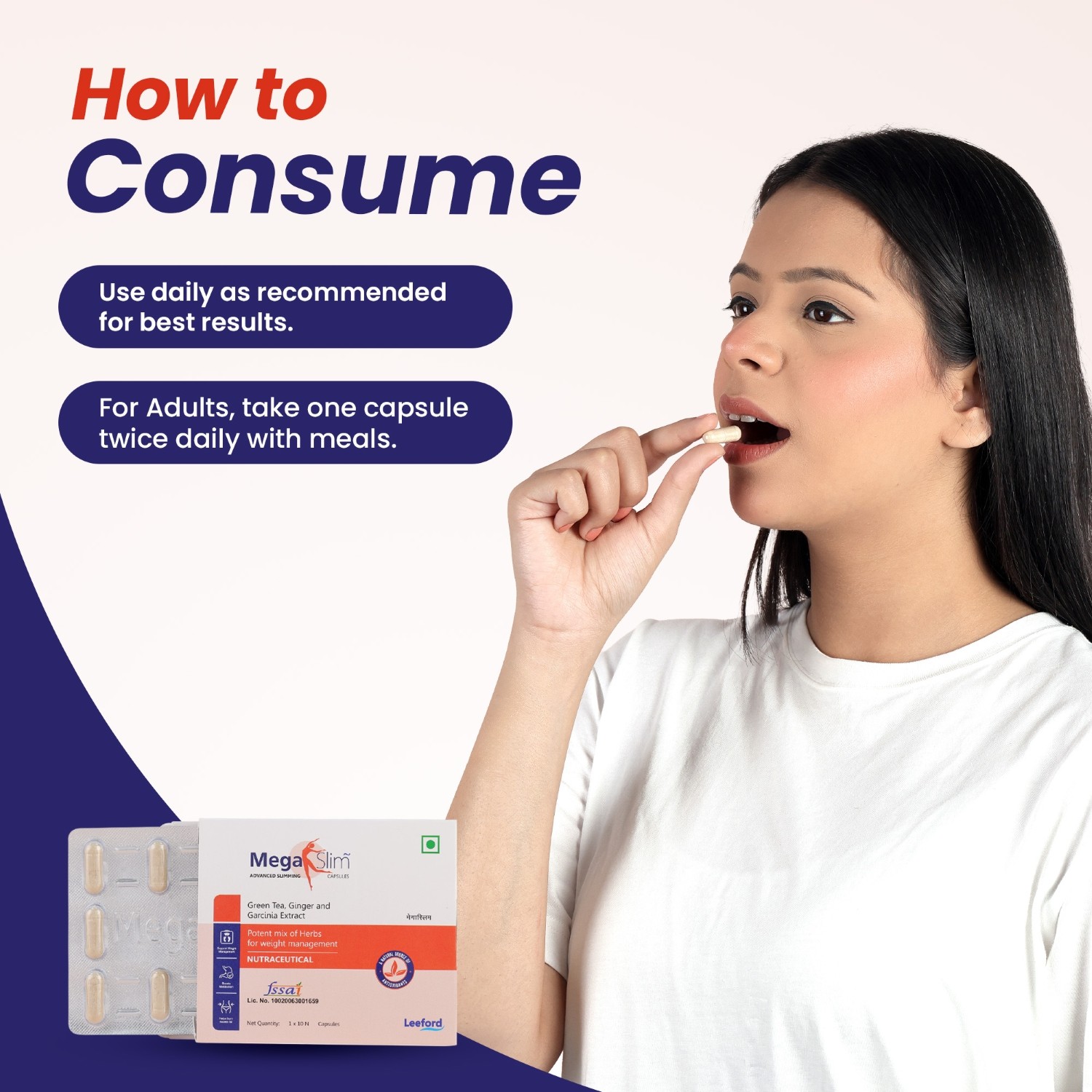 MegaSlim capsules how to consume guide