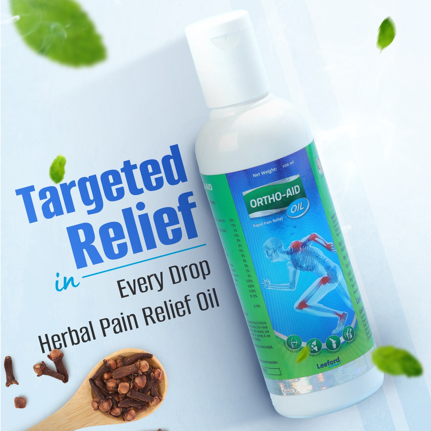 trageted relief with Leeford Ortho Aid Pain Relief Oil
