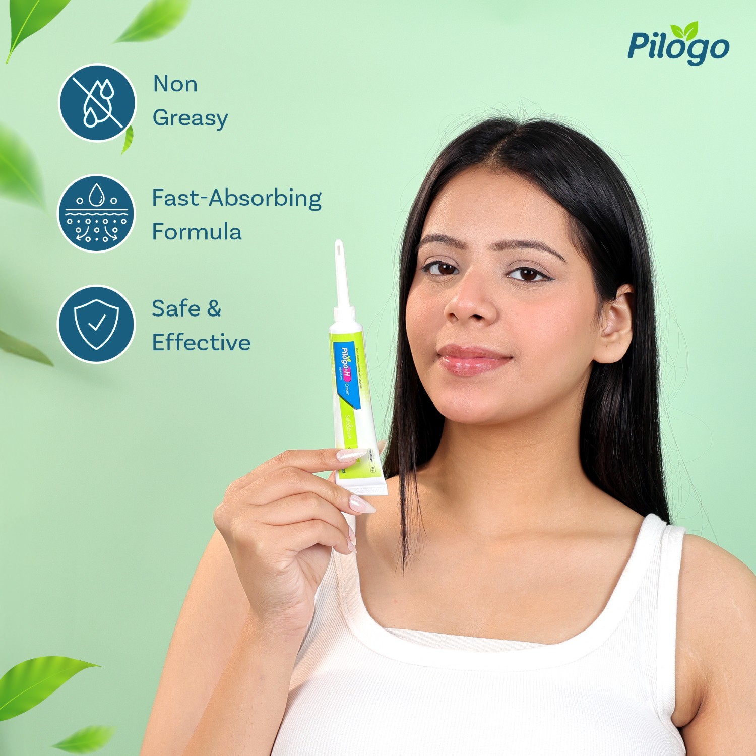 Pilogo-H Ayurvedic Cream non greasy fast absorbing