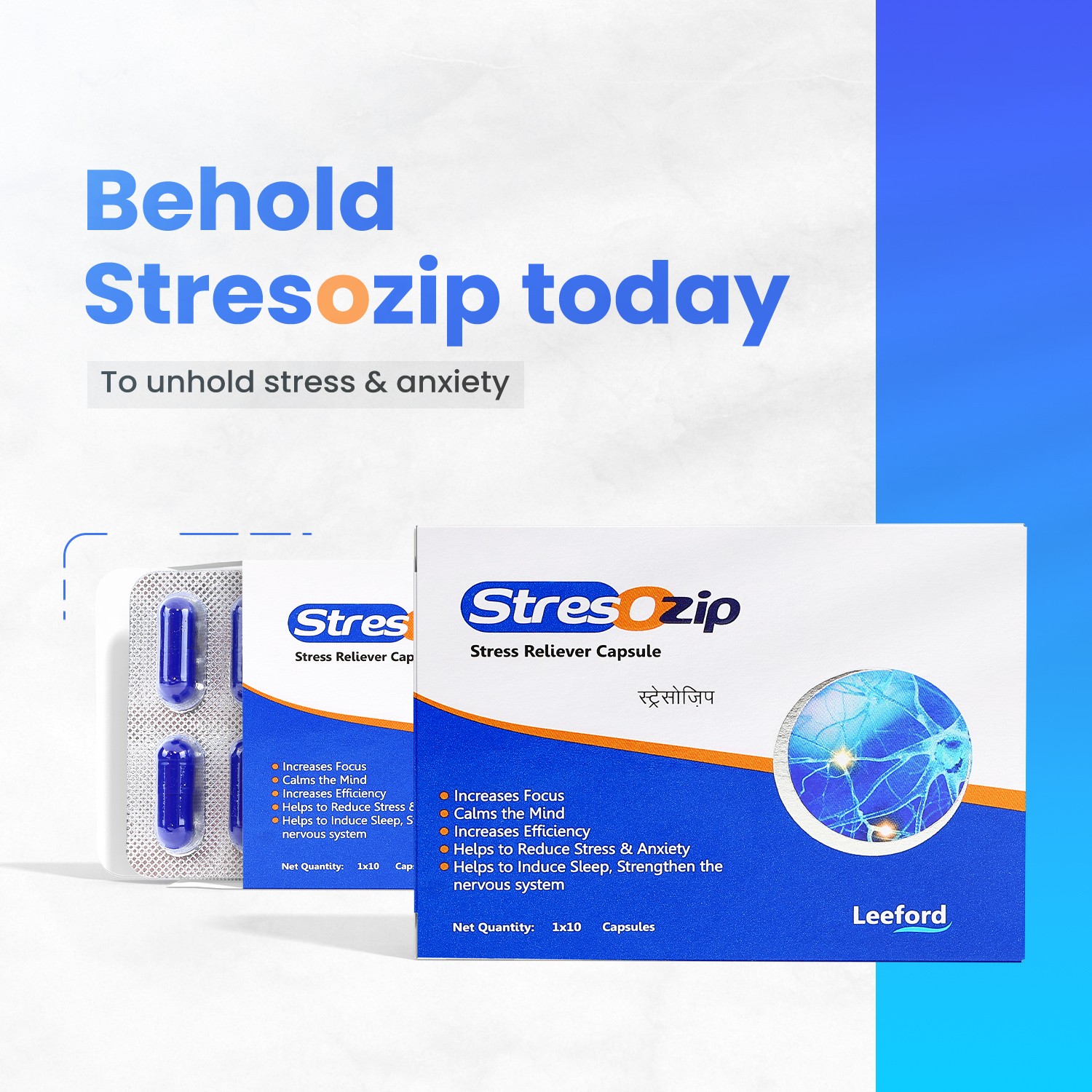 Leeford Stresozip Tablets to unhold stress