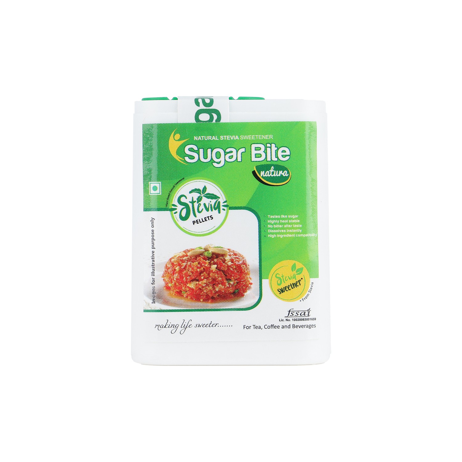 Sugar bite natura sweetener pellets