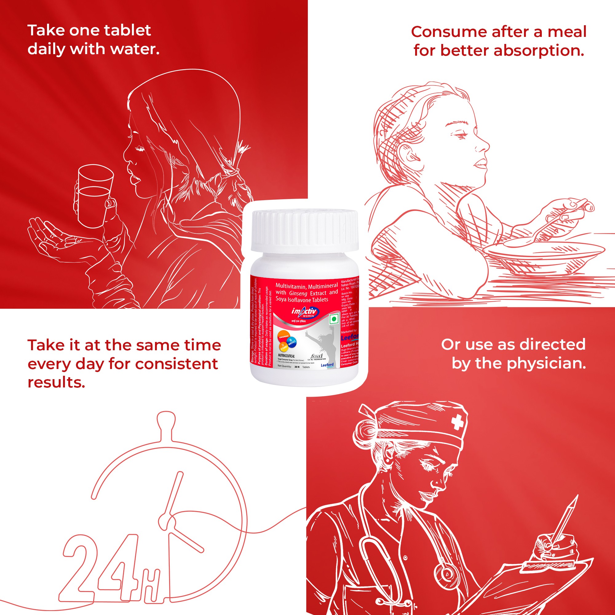 IM Activ Multivitamin Tablets how to consume