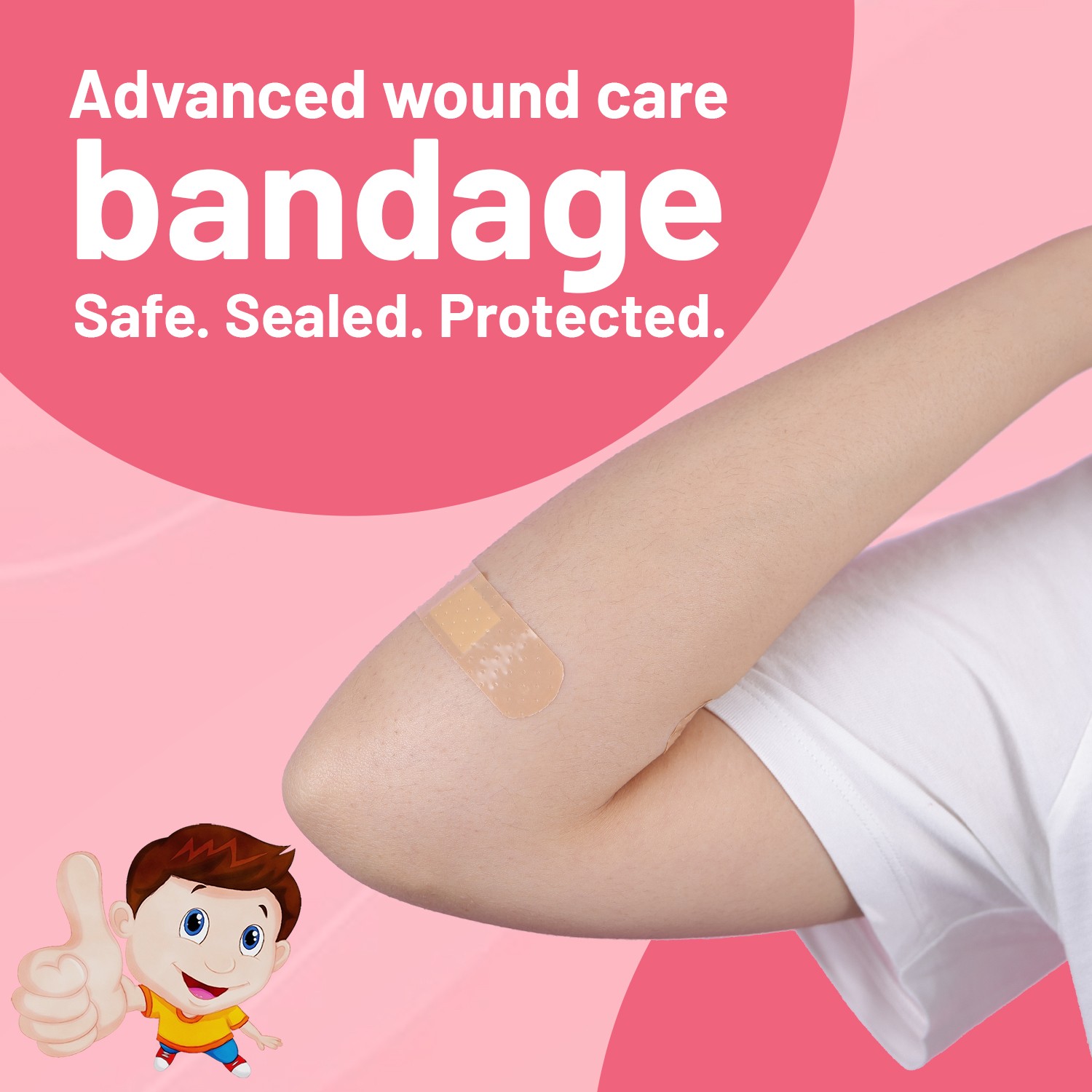 Leeford septiplast anti-bacterial bandage