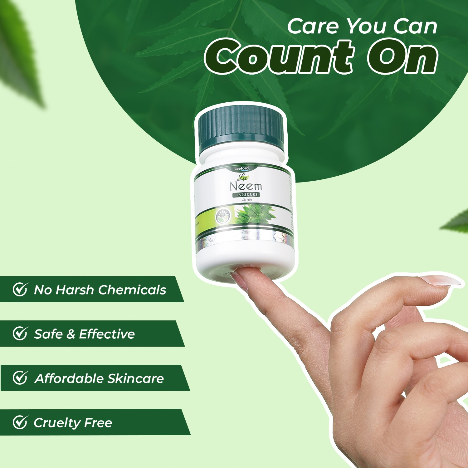 Lee Neem Capsules no chemicals safe and effective