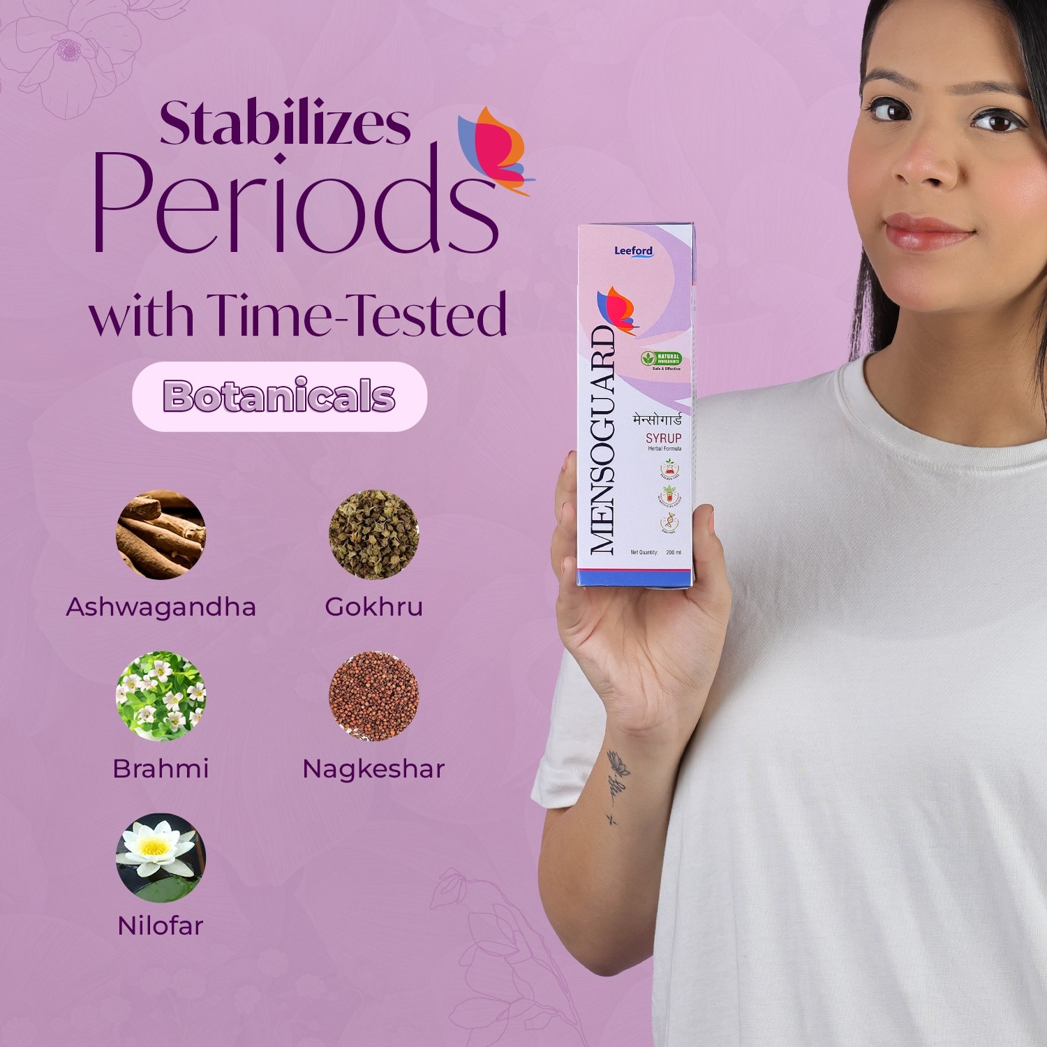 Mensoguard Syrup periods ayurvedic ingredients used