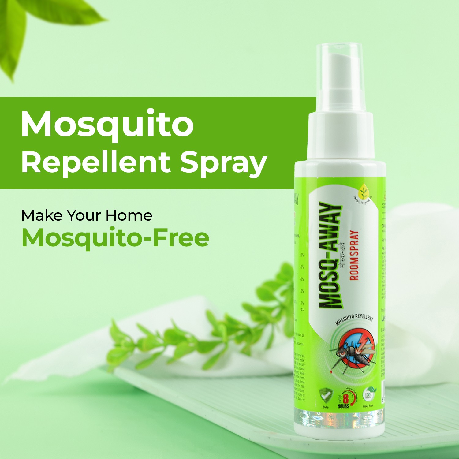 Mosq Away Mosquito Repellent Room Spray Natural Mosquito Spray for Home 100ml