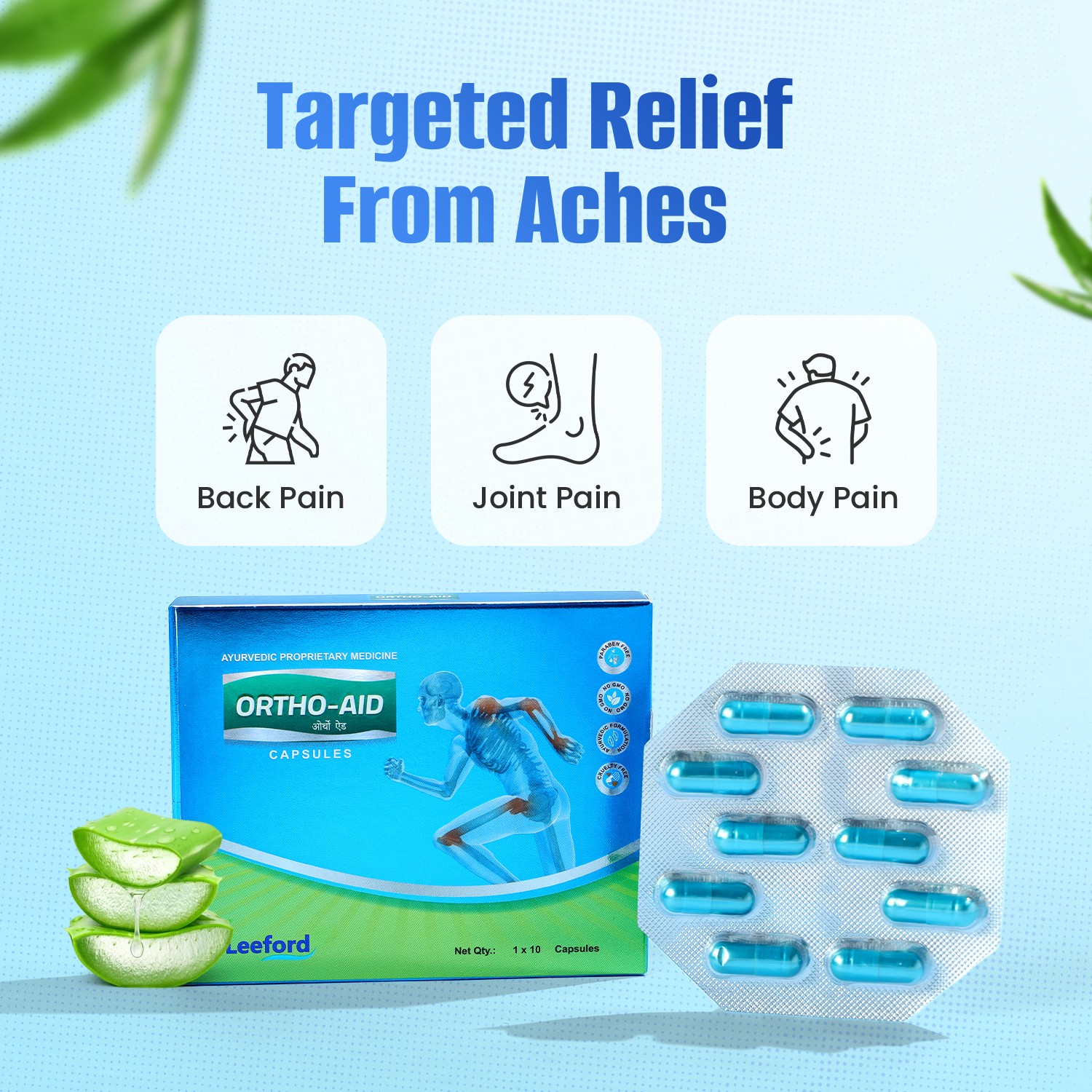 Ortho Aid Pain Relief Capsules aches relief benefits