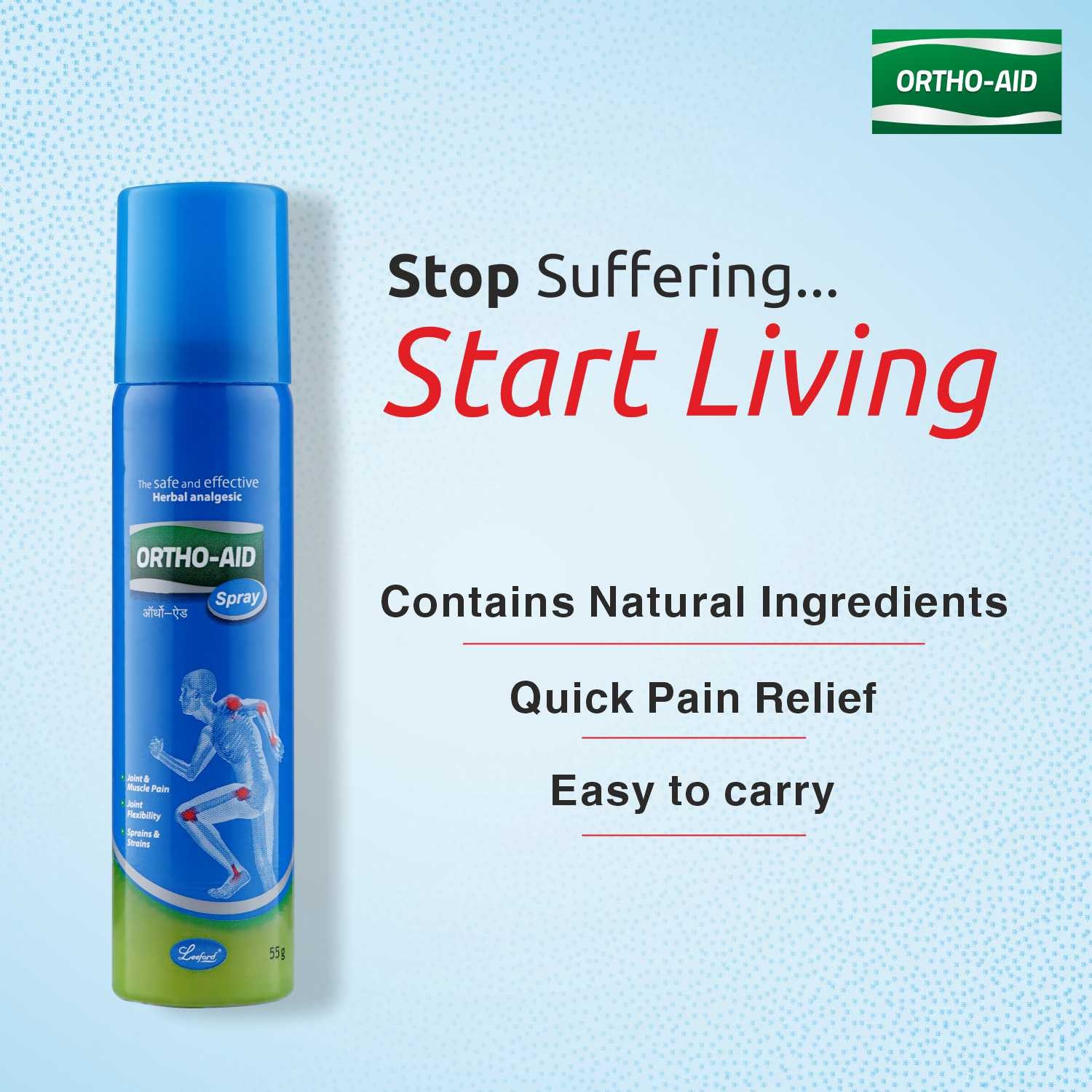 Ortho Aid Pain Relief Combo  Spray And Oil  Home Massage