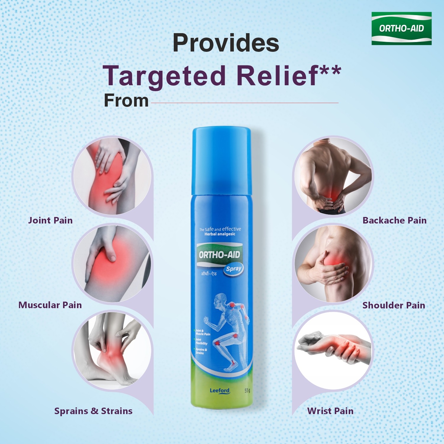 Ortho Aid Pain Relief Combo  Spray  and Oil  Targeted Relief