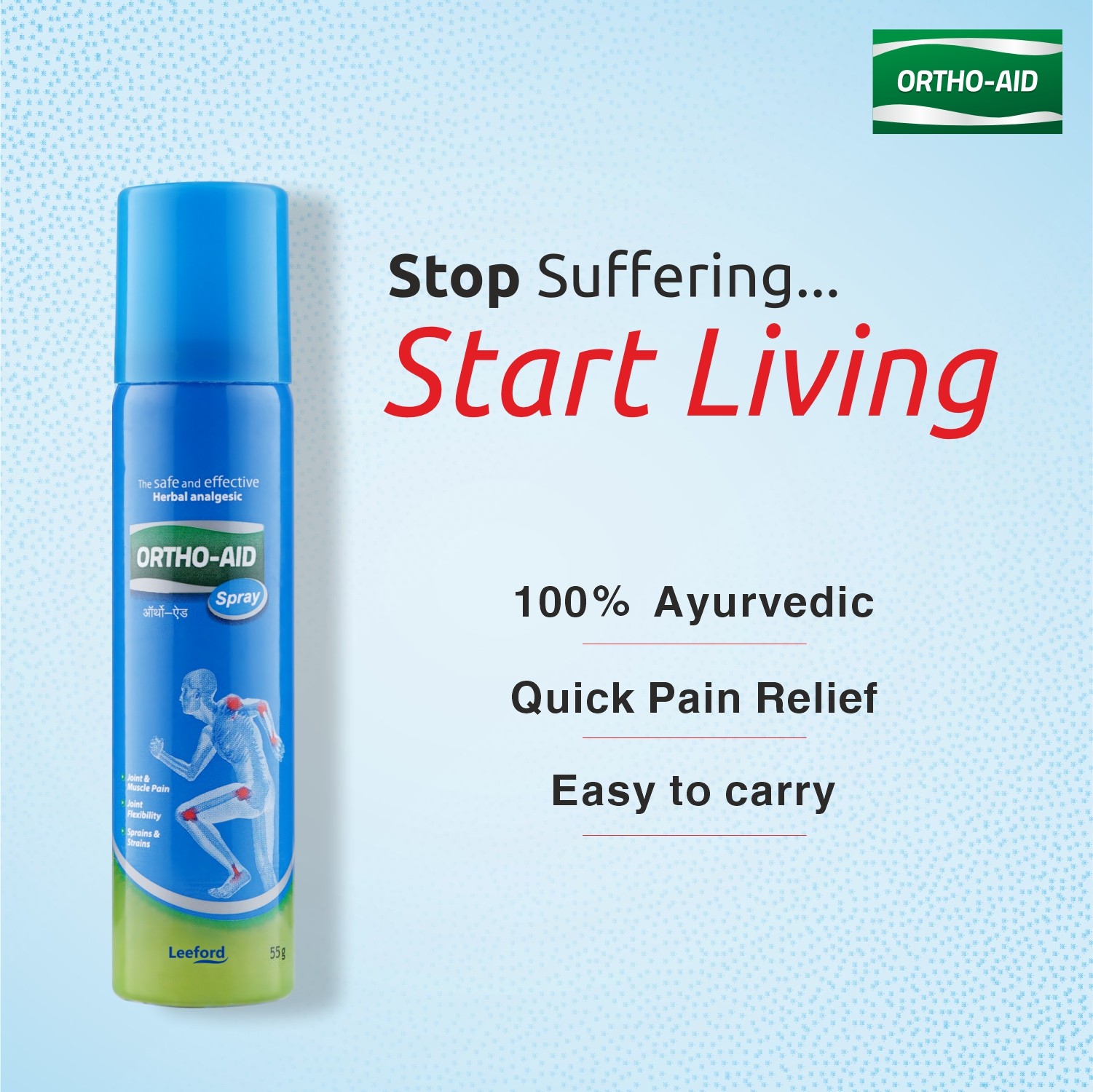 Ortho Aid Pain Relief Combo  Spray  and Oil  Starty Living