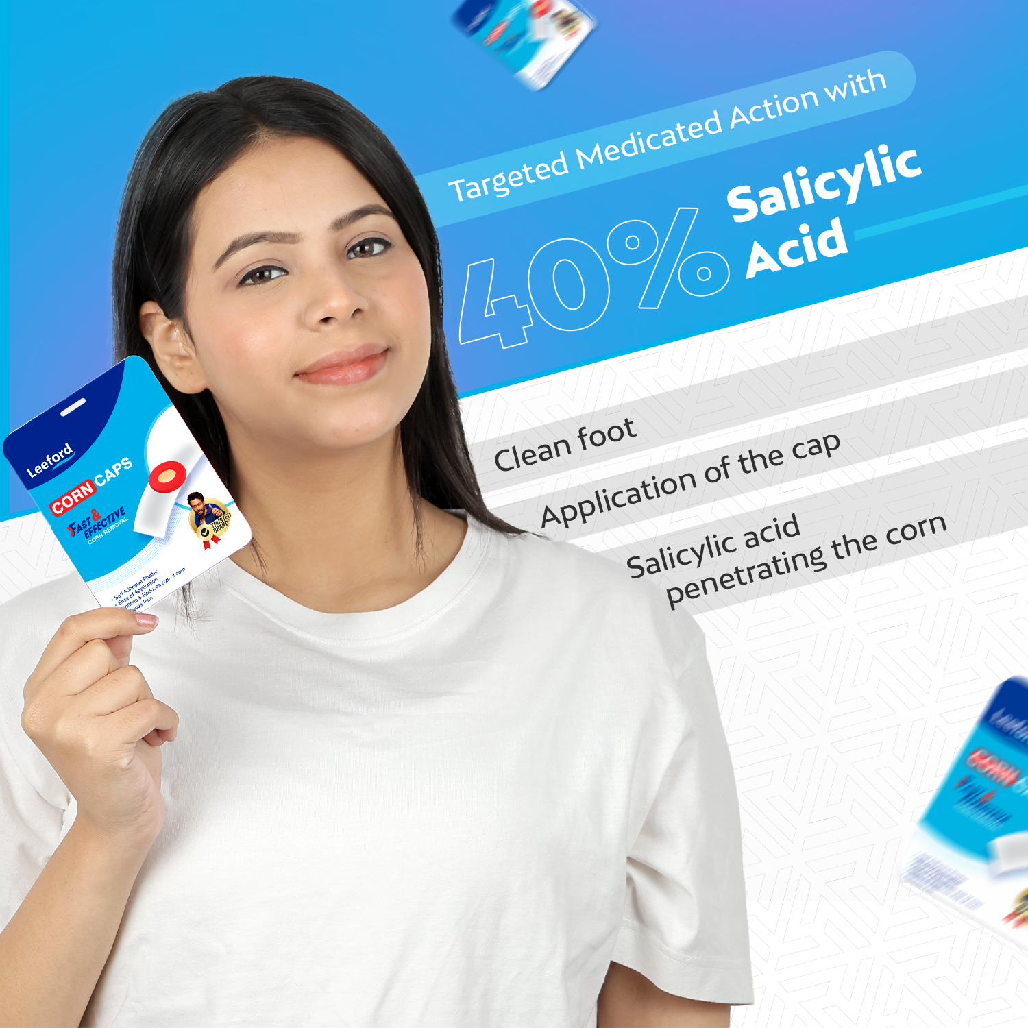 Leeford Cornex Corn Cap | 1Box (40Strips)