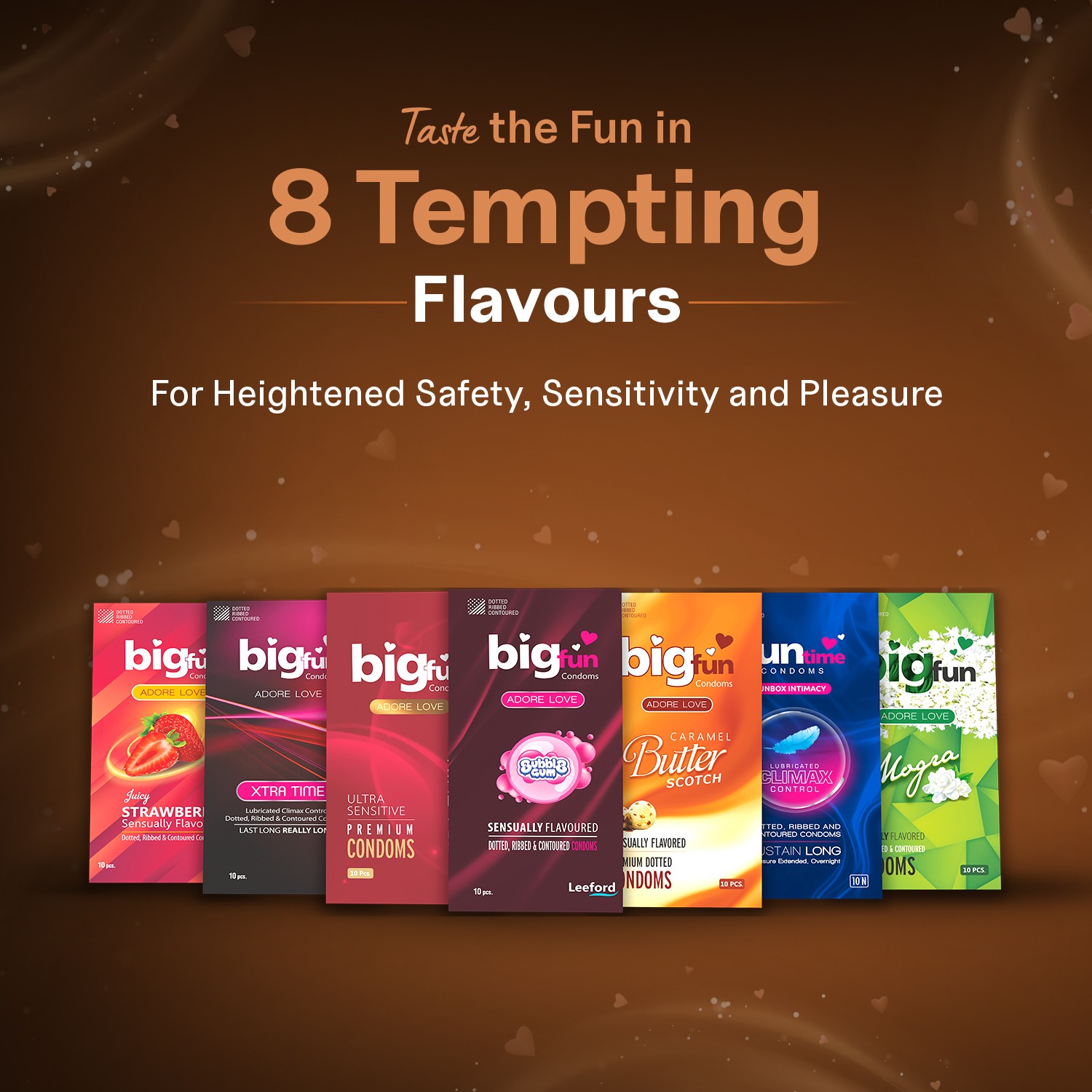 Bigfun Chocolate Flavored Condom Flavours