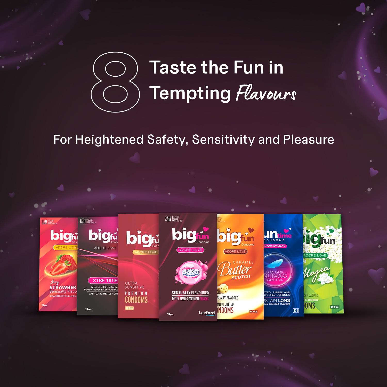 Bigfun Extra Time Condom Flavours