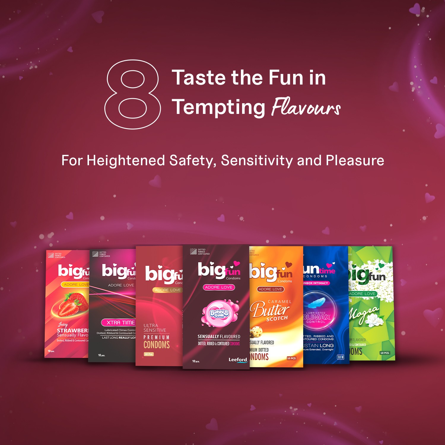 Bigfun Strawberry Flavoured Condom Taste the Fun