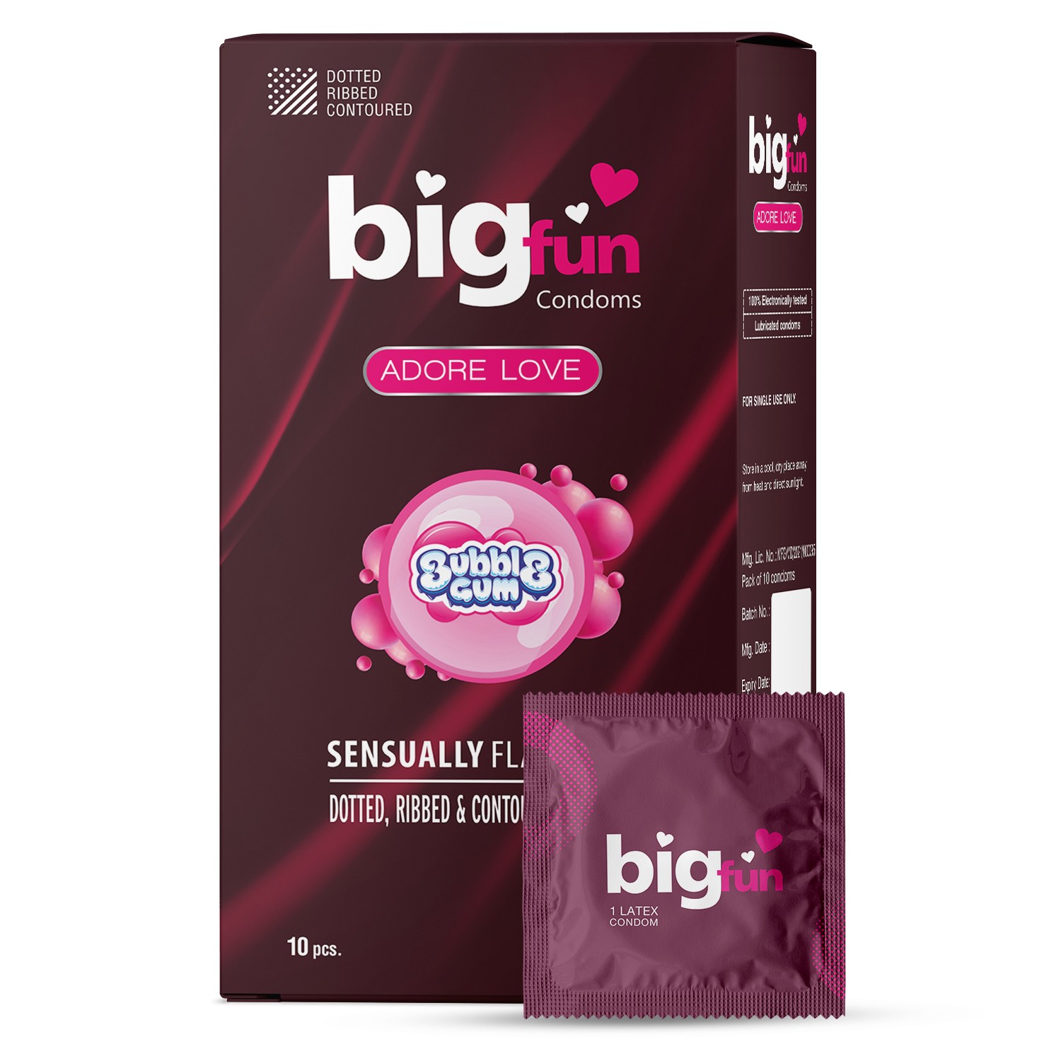Bigfun Bubblegum Flavoured Condom
