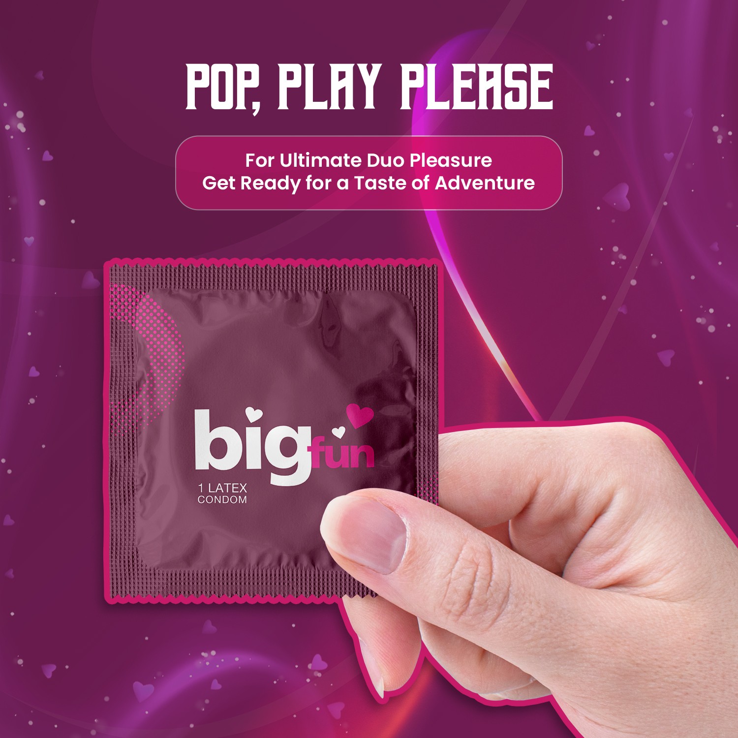 Bigfun Bubblegum Flavoured Condom Taste Of Adventure