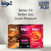 Bigfun Condom Bubblegum Strawberry and Chocolate Flavored Pack Great Pleasure