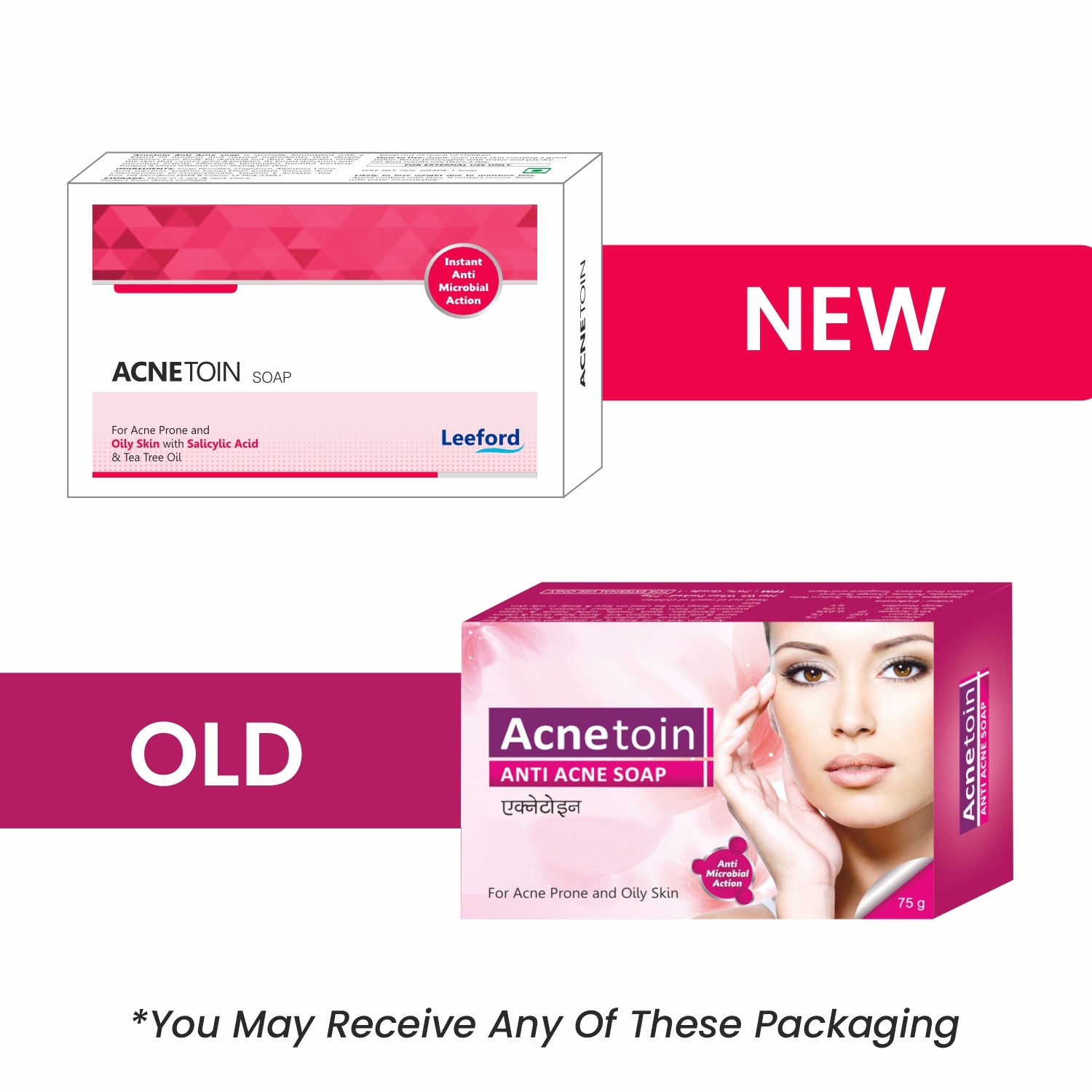 Acnetoin Anti Acne Soap For Oily and Brighter Skin Old And New