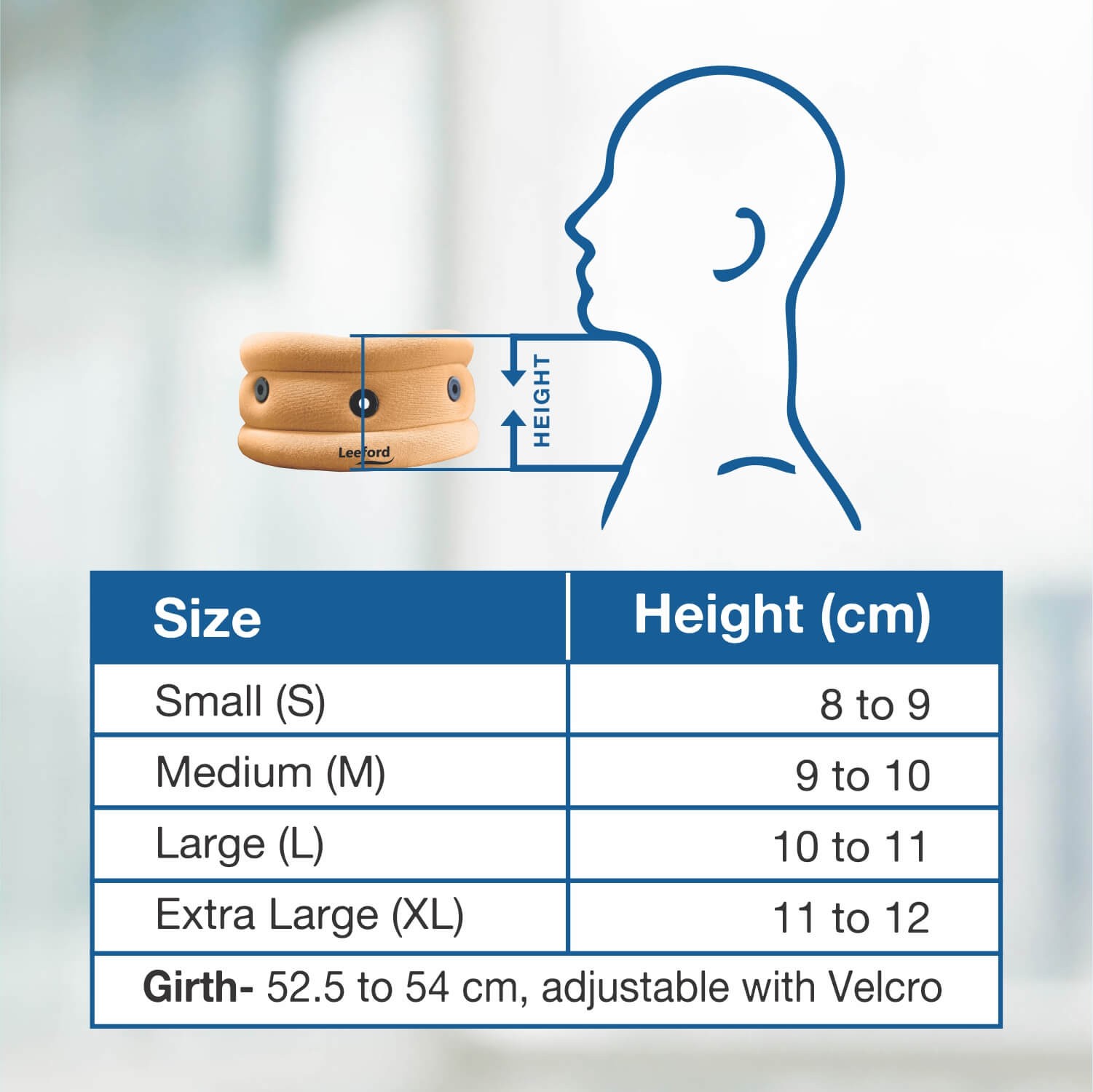 Leeford Soft Cervical Collar for Neck Support Neck Pain Size