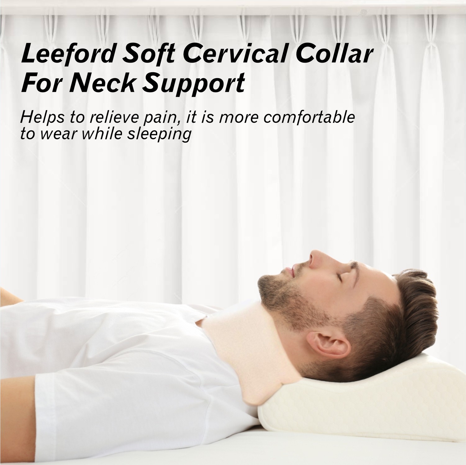 Leeford Soft Cervical Collar for Neck Support Neck Pain Cervical Collar For Neck Support