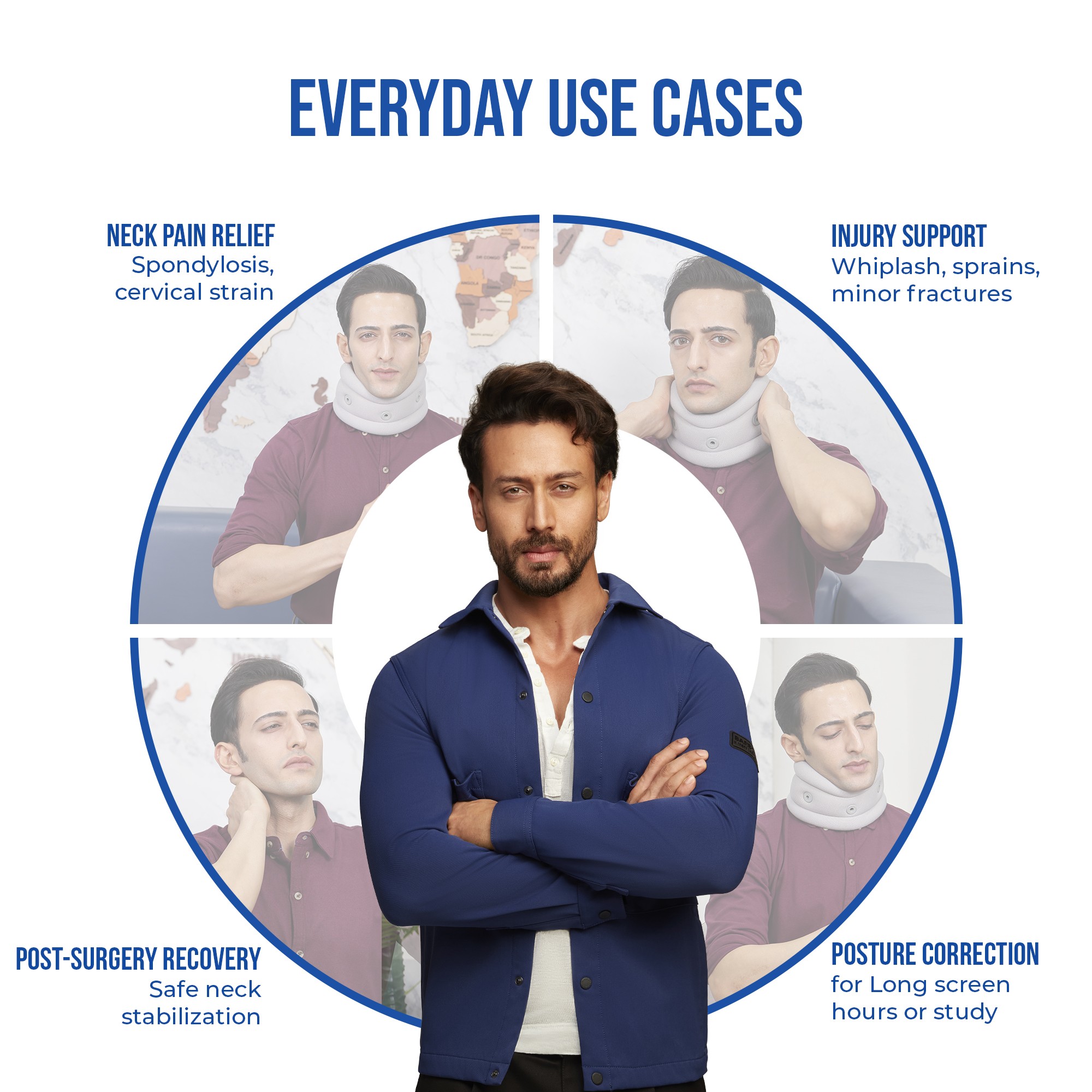 soft cervical collar can use for neck pain relief surgery recovery n posture correction