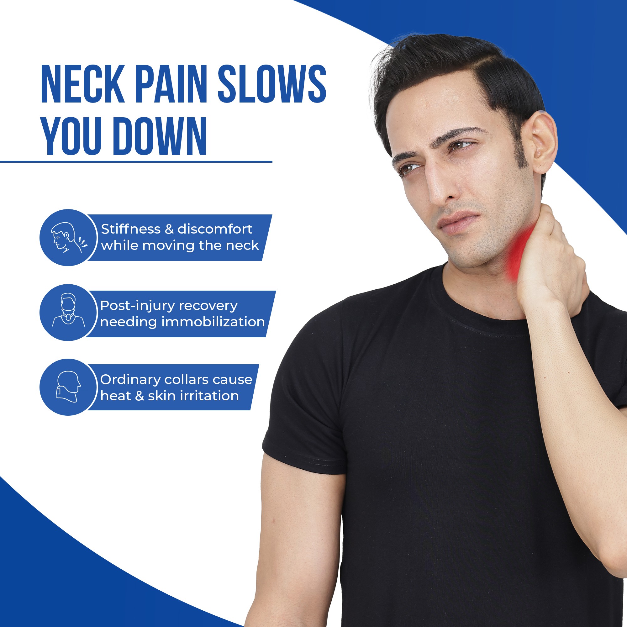 nack pain problems like stiffness n discomfort while moving neck