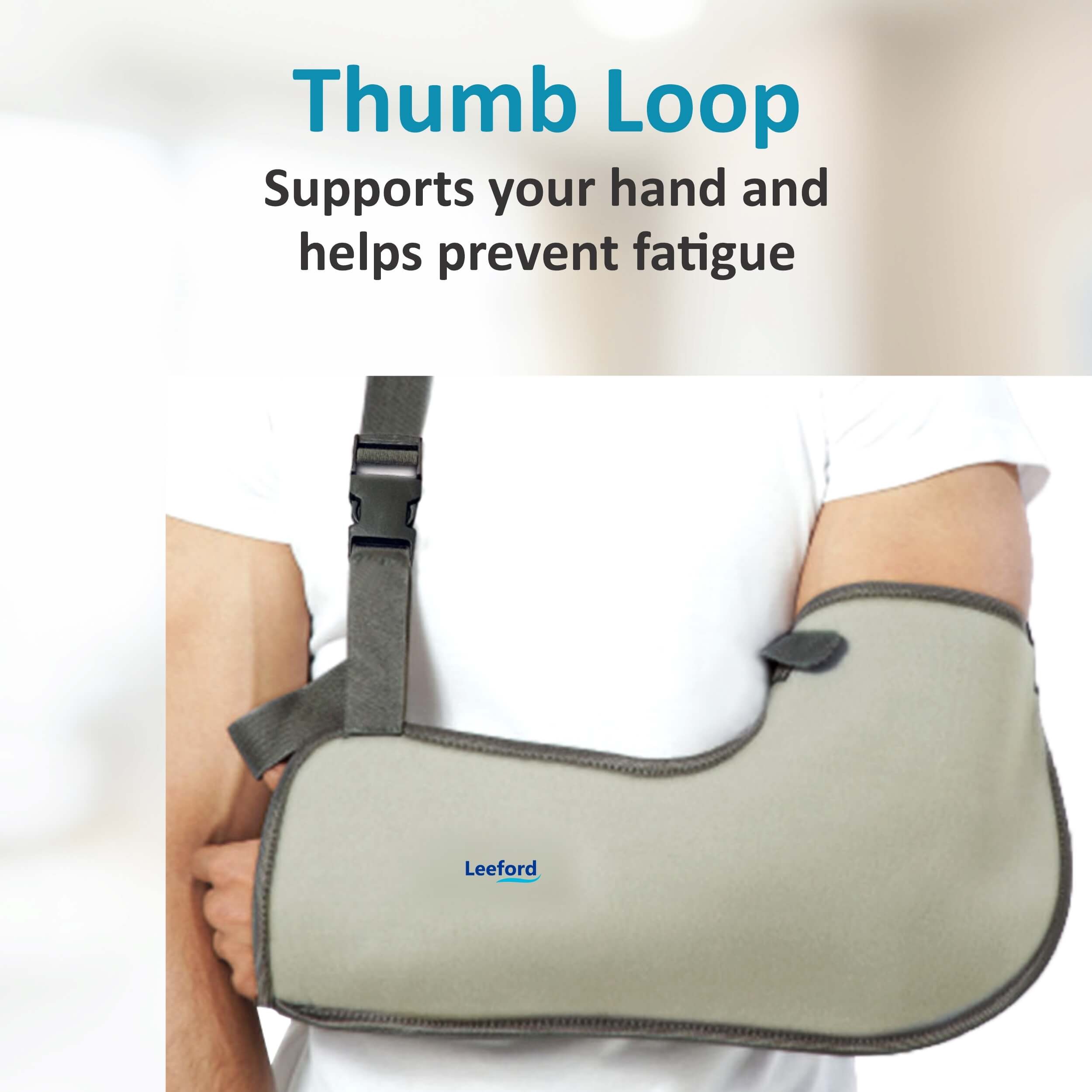 Leeford Pouch Arm Sling Thumb Loop