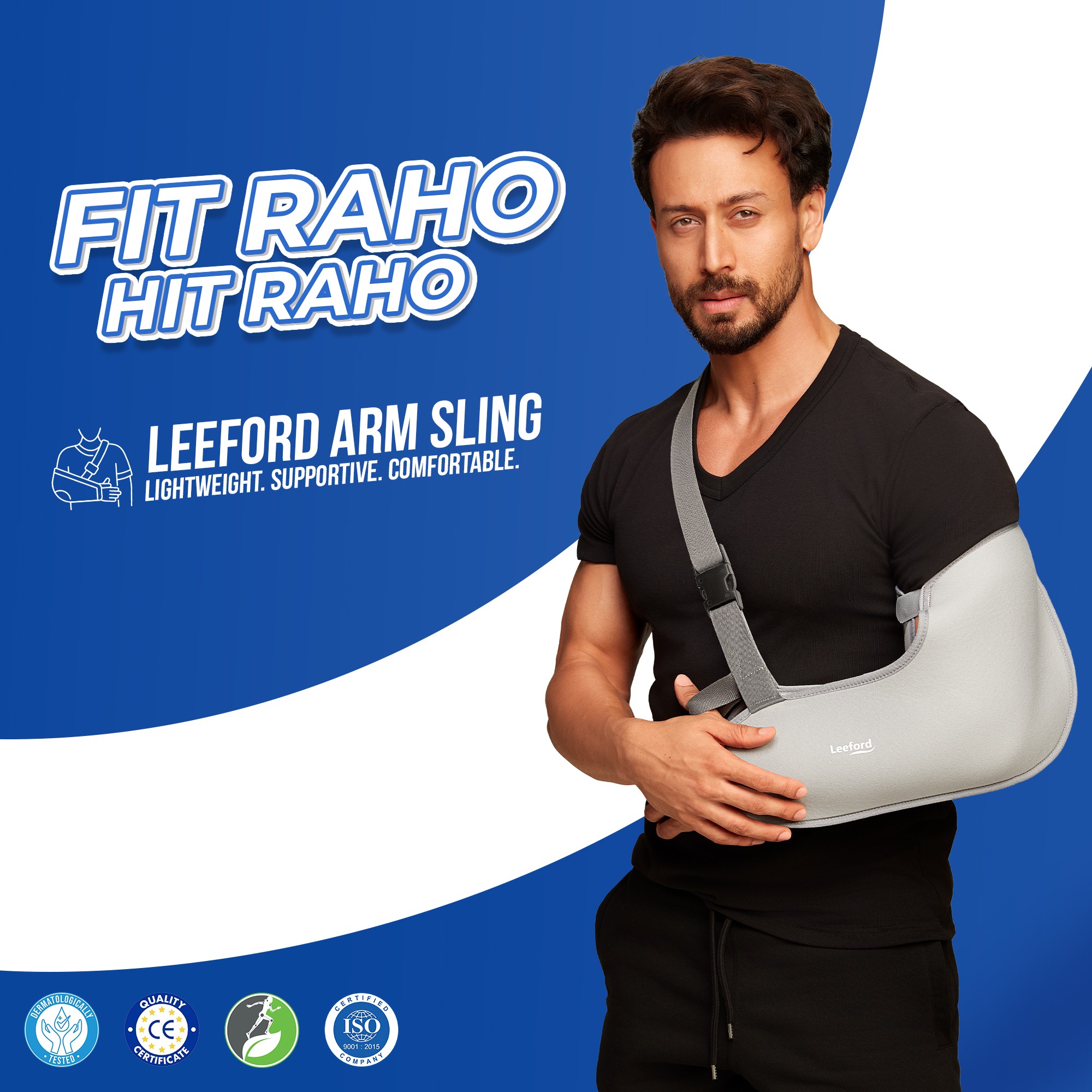 Leeford arm sling is lightweight supportive n comfortable