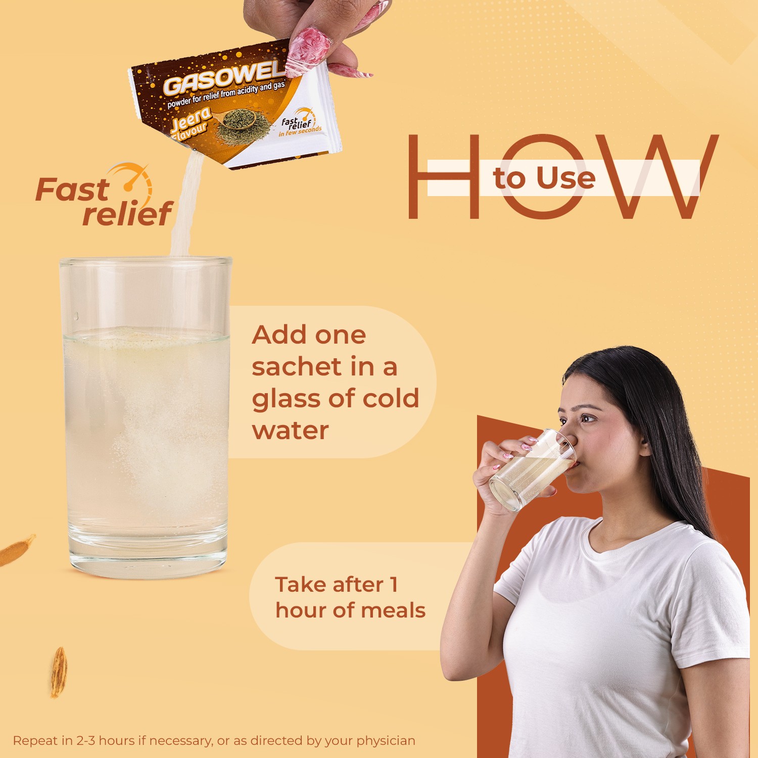Gasowel jeera flavor powder how to consume
