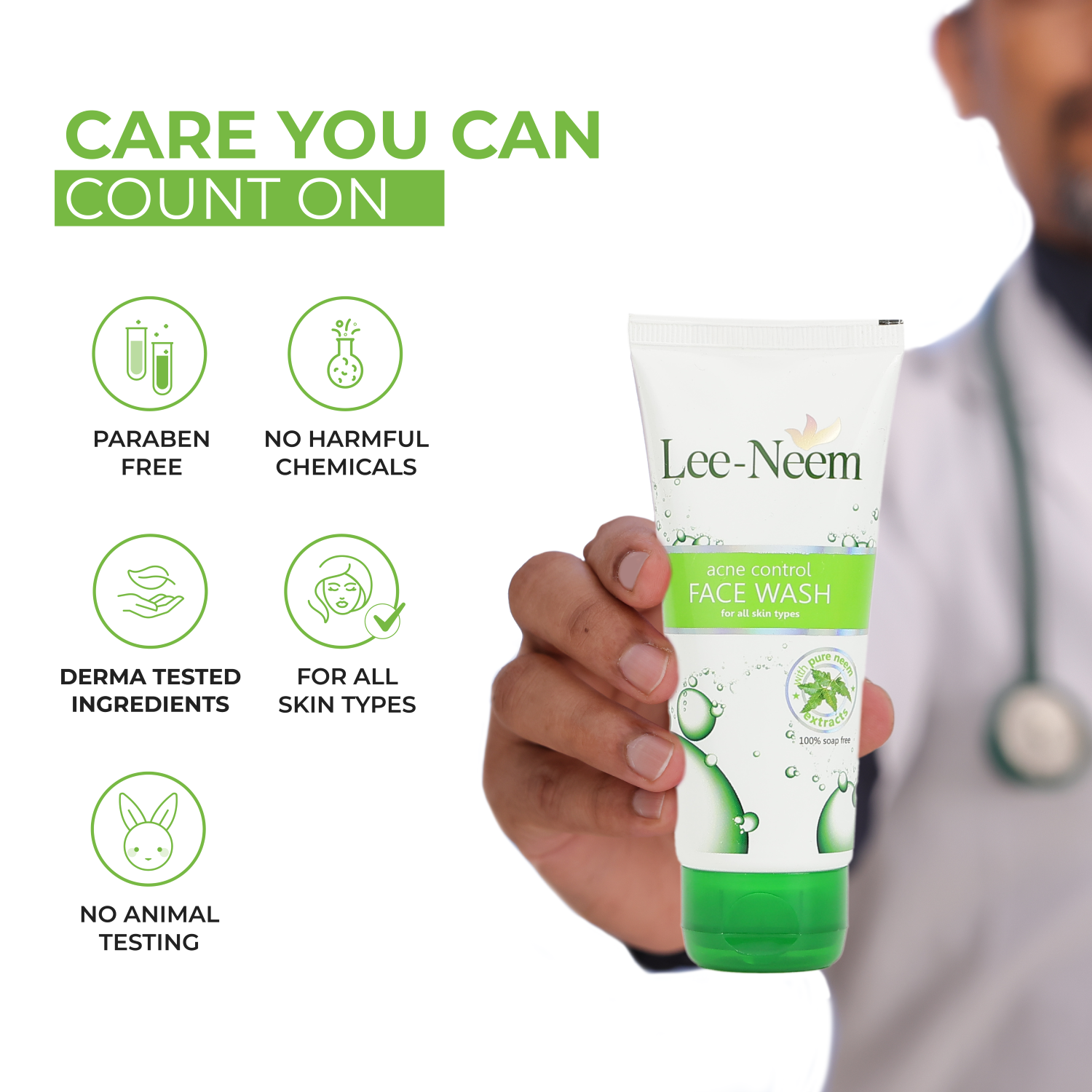 Lee Neem Anti-acne Face Wash parabens and chemicals free