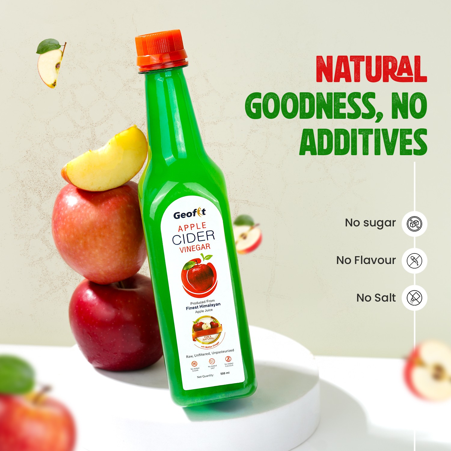 Geofit Apple Cider Vinegar no sugar flavour salt