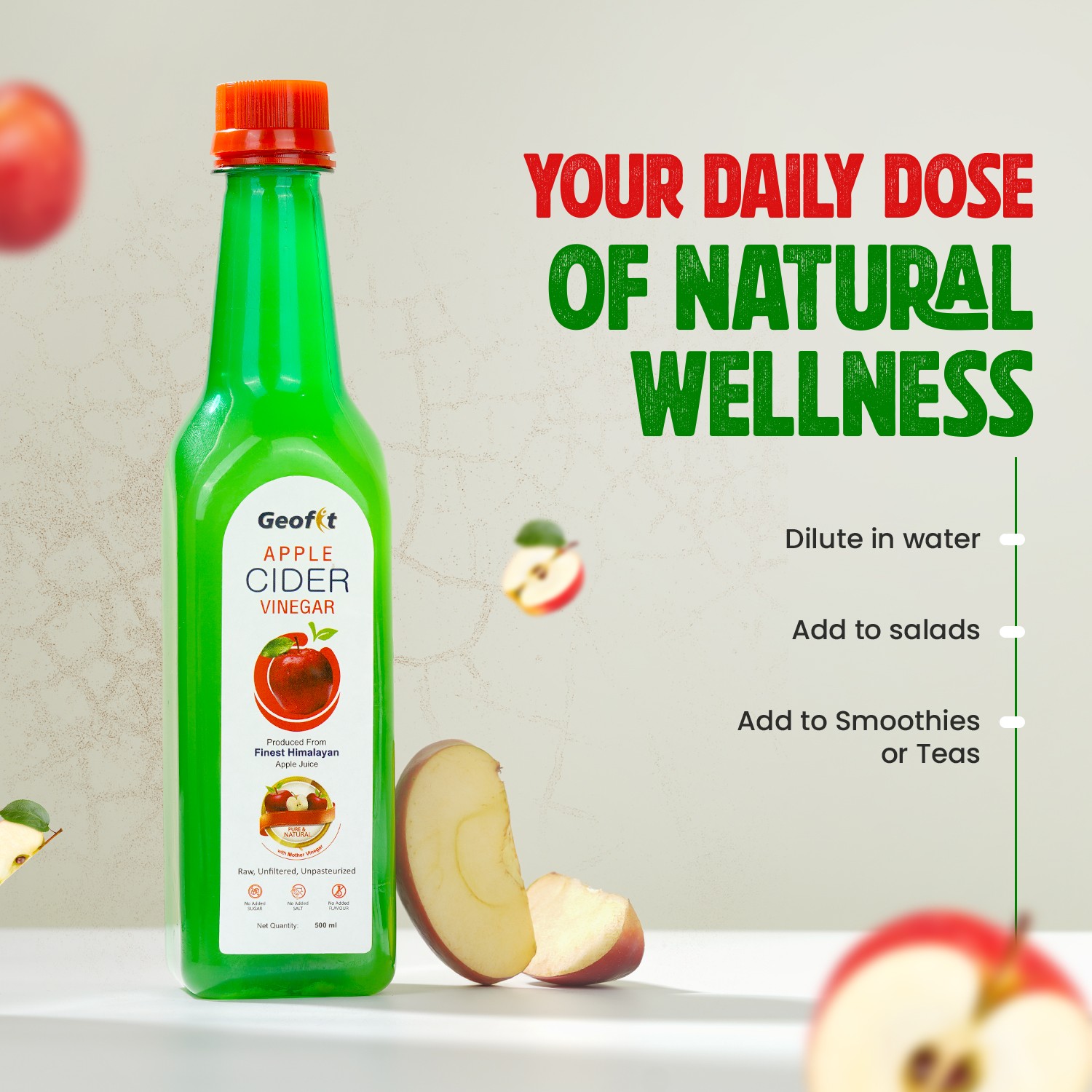 Geofit Apple Cider Vinegar dilute in water