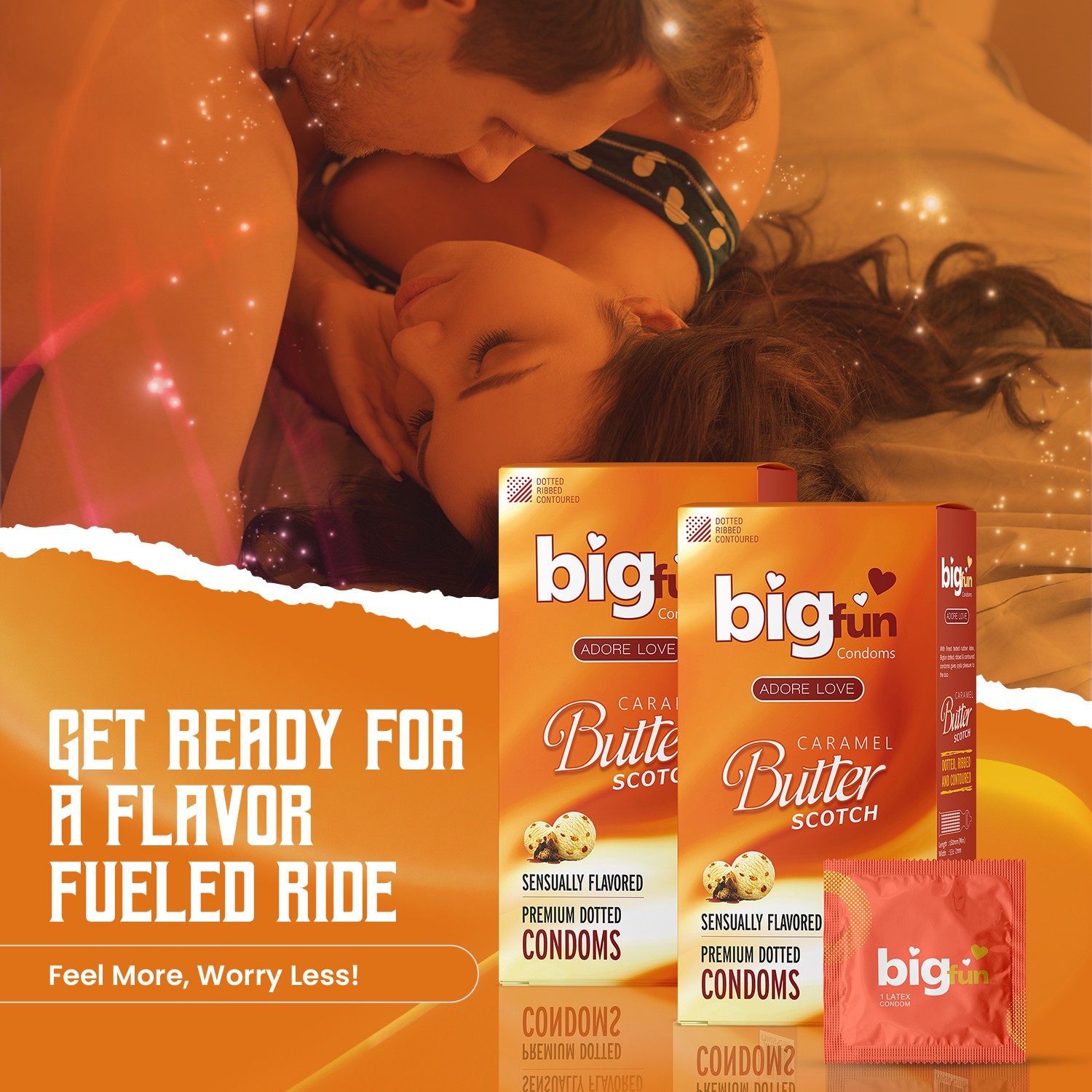 Bigfun Butter Scotch Flavored Condom Fueled Ride