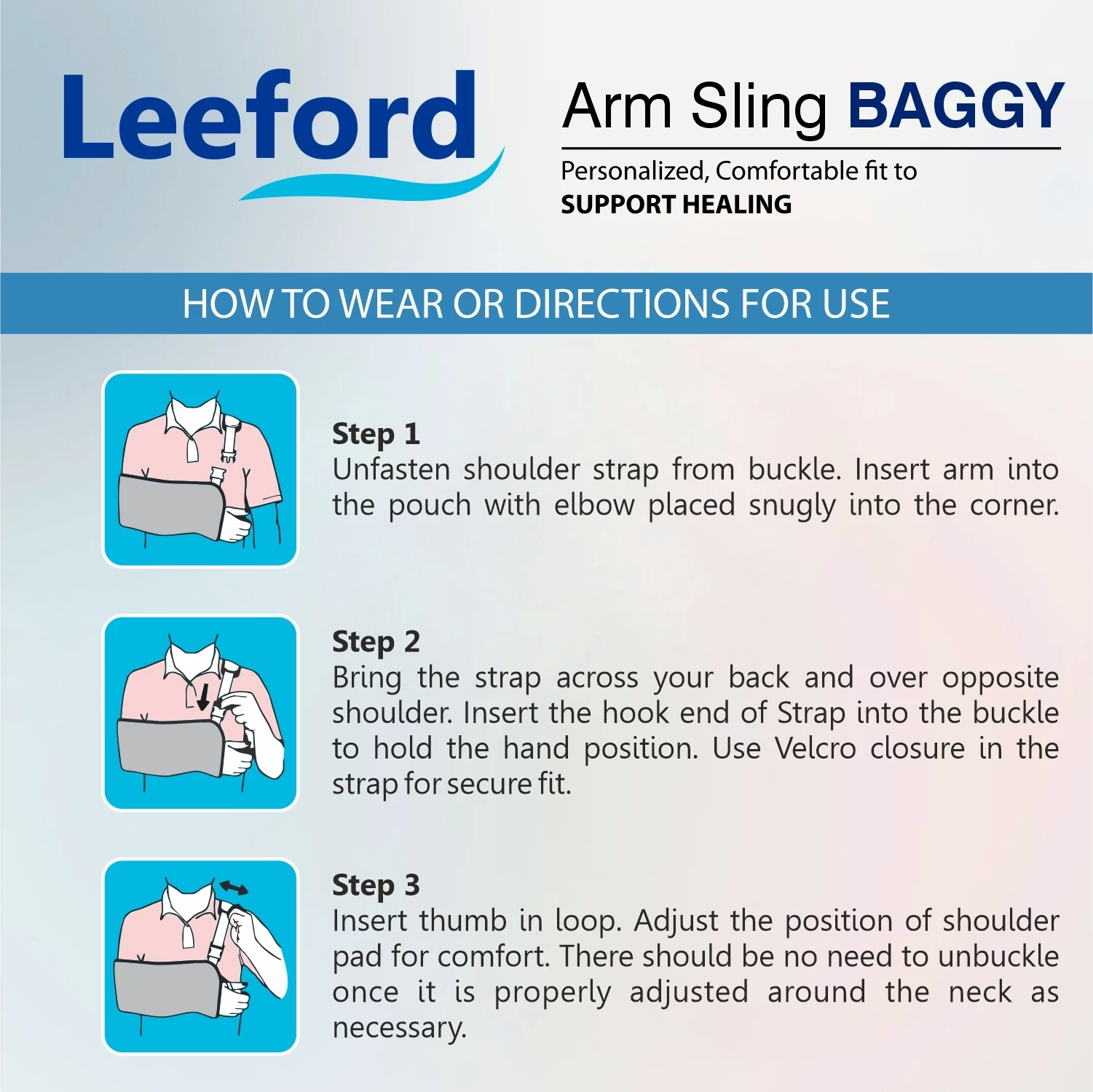 Leeford Baggy Arm Sling for Men and Women How To Wear
