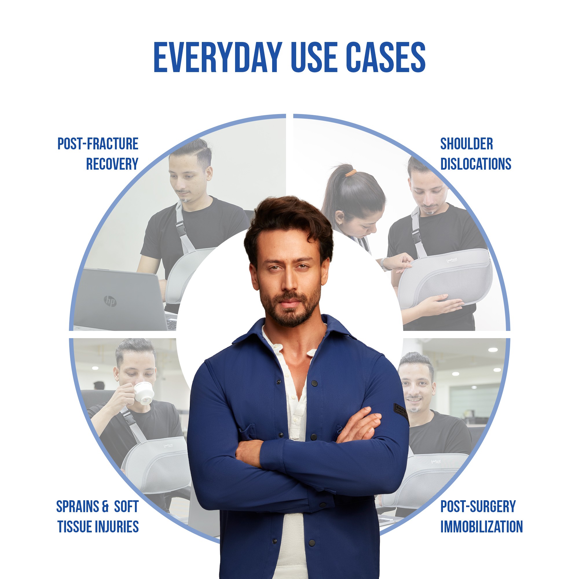 arm sling pouch can use for post surger n injury recovery n shoulder dislocation