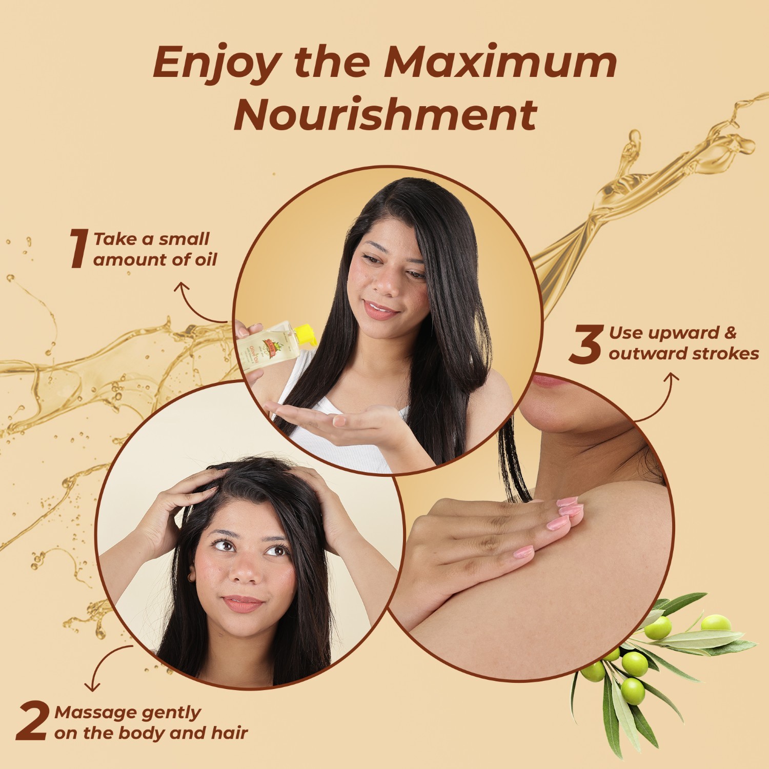 Oligro Olive Oil with Vitamin E – Nourishing Skin Oil for Daily Use