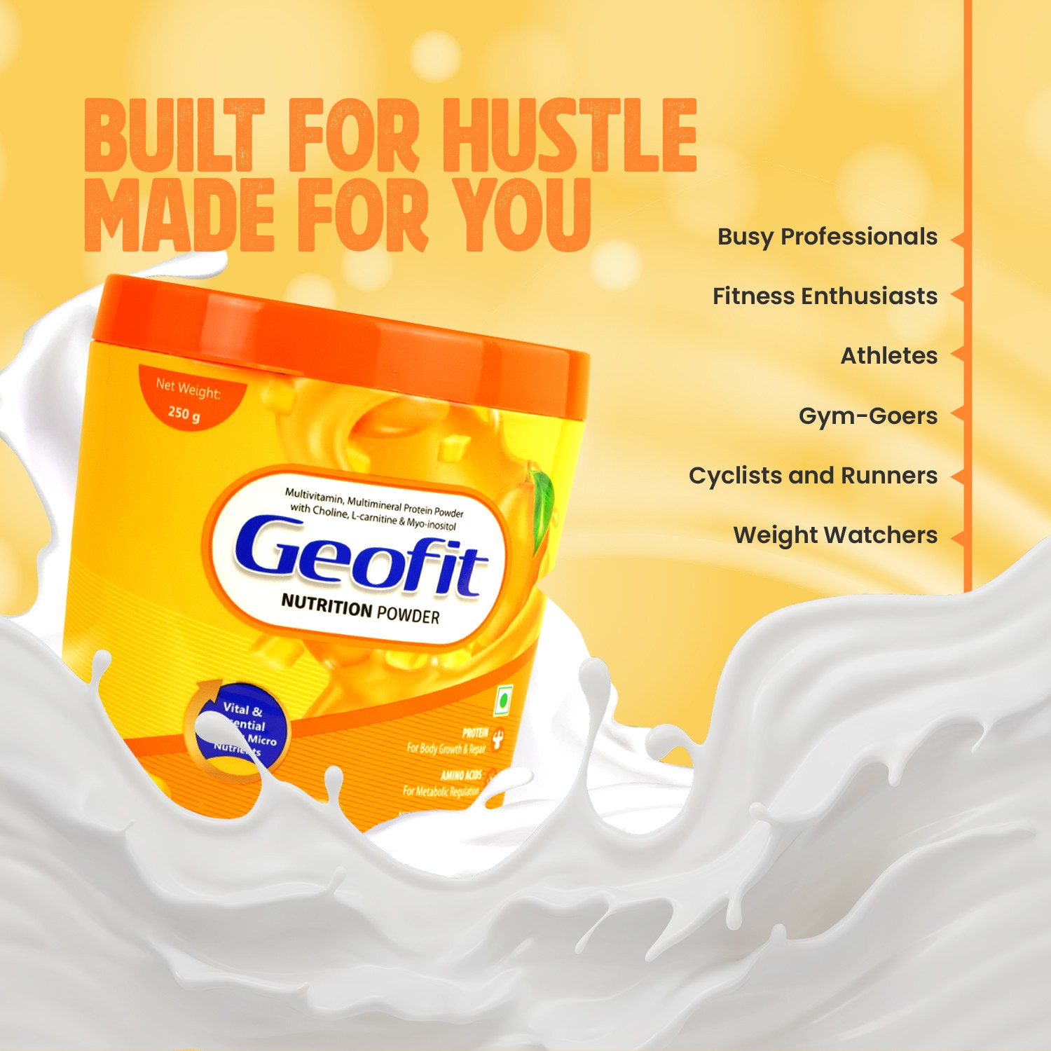 Geofit Mango Nutrition Powder for busy professional