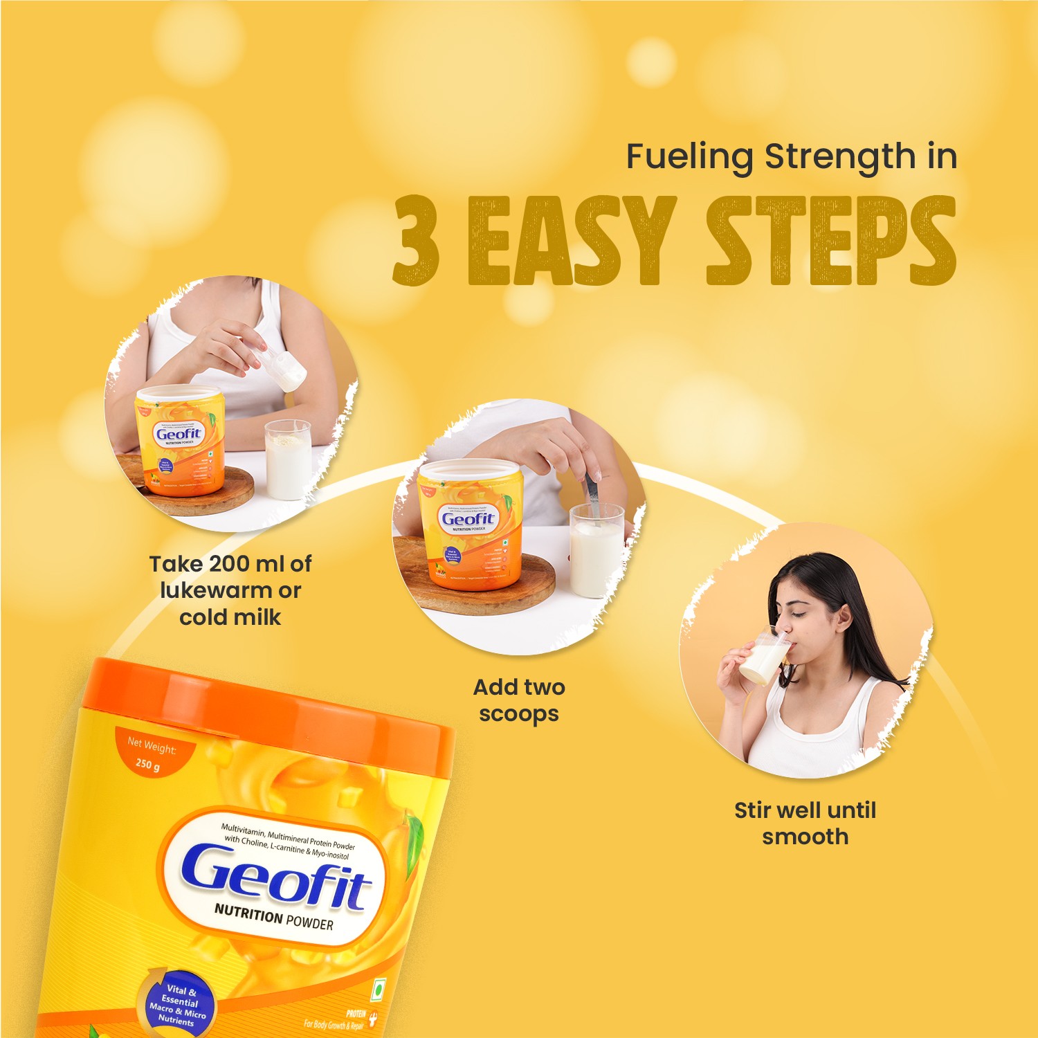 Geofit Mango Nutrition Powder how to use