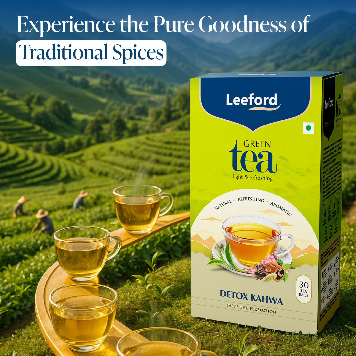 Leeford Green Tea Detox Kahwa refreshing taste